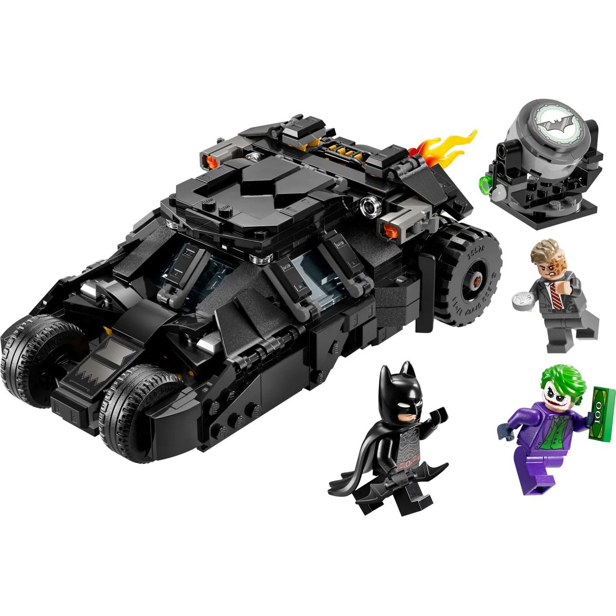 LEGO DC Comics - Batmobile Tumbler de Batman contre Double-Face et Le Joker - 76303 noir, LEGO