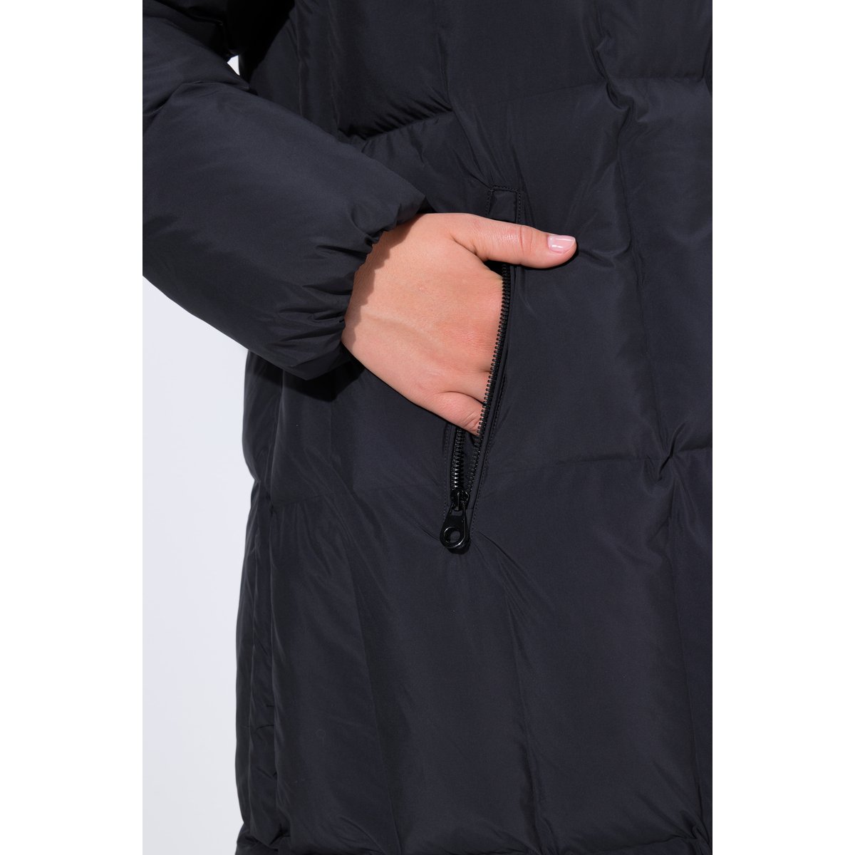 Manteau léger HYPRAR, capuche, déperlant noir, ULLA POPKEN