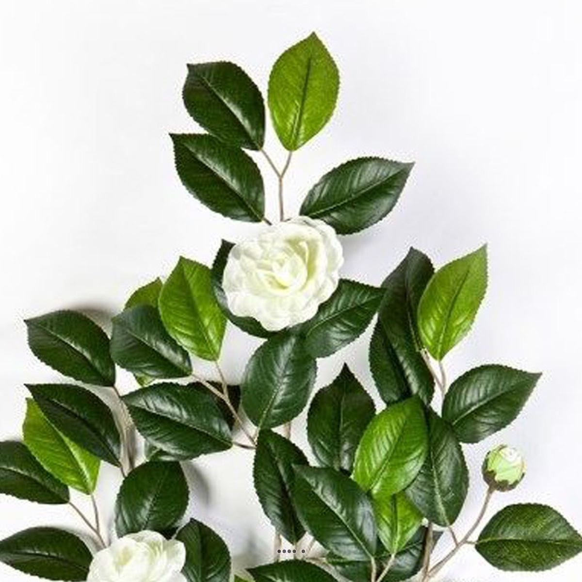 Superbe Branche de camelia artificiel h 55cm v002238, ARTIFICIELLES