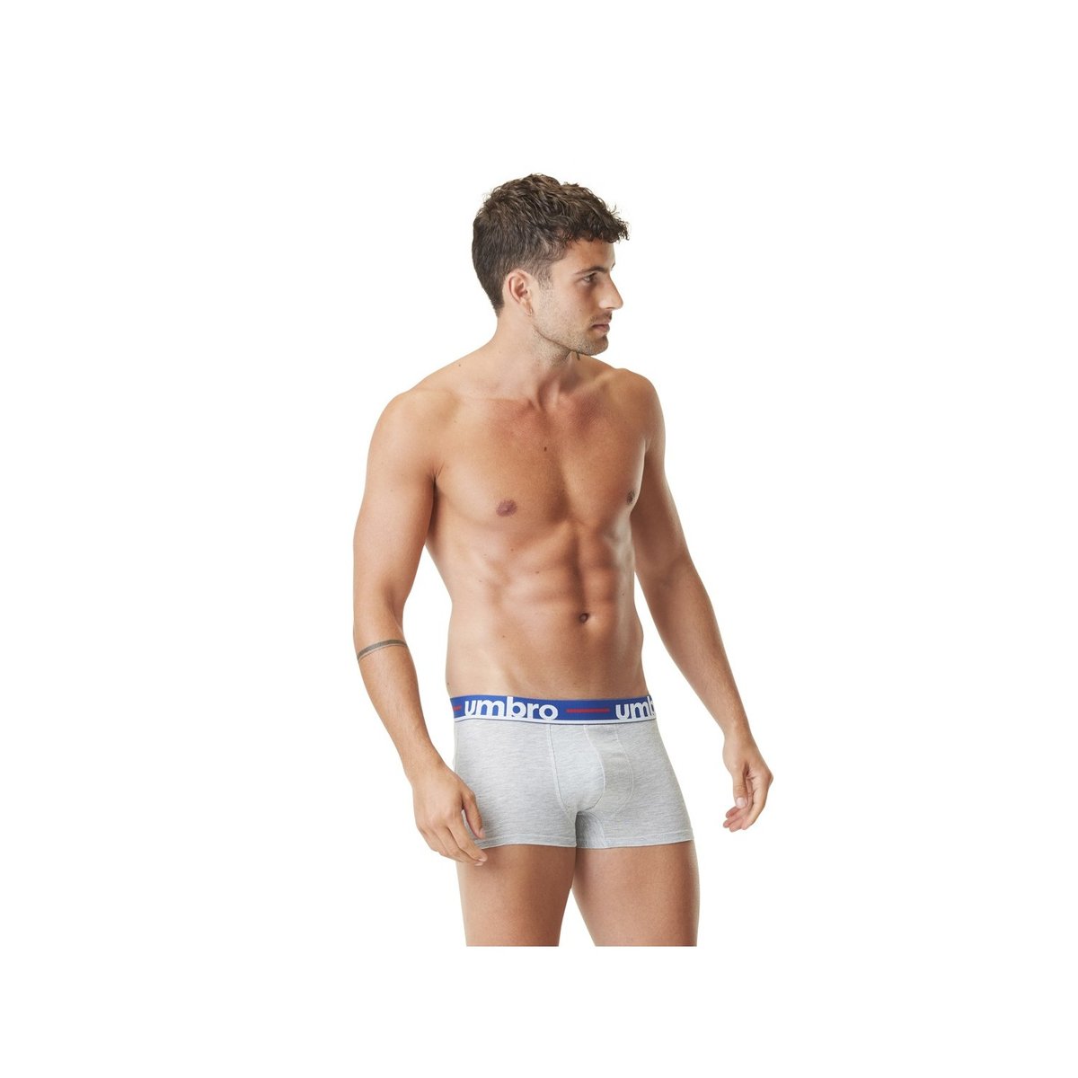 Lot De 5 Boxers Suprise Coton Uni bleu/rouge/noir, UMBRO