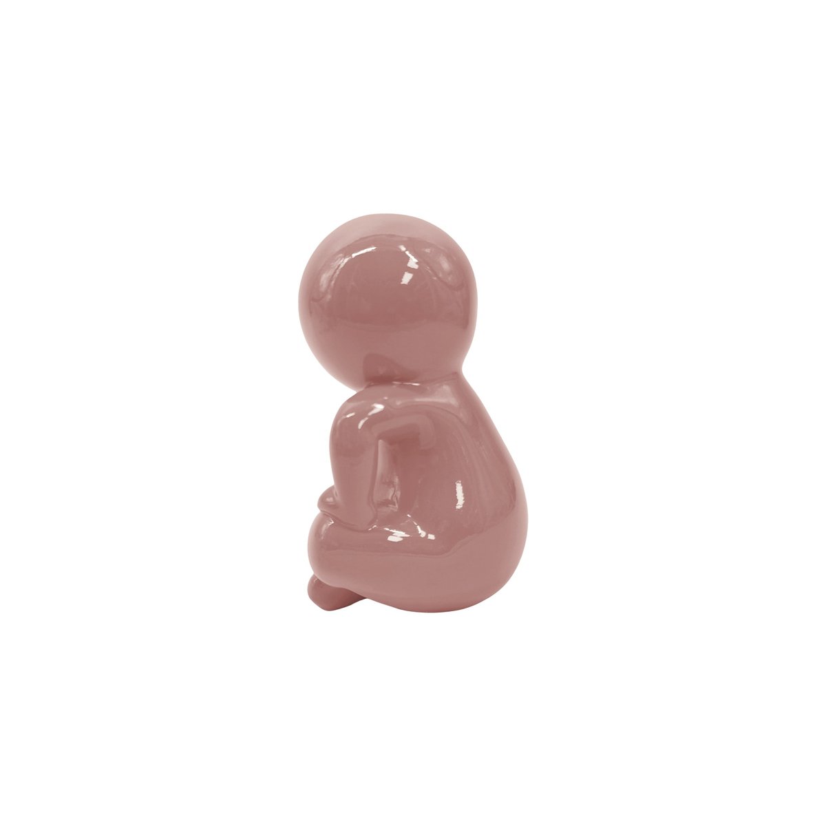 Ornement Plastique AMIGO SITTING MEDIUM rose tendre, PRESENT TIME