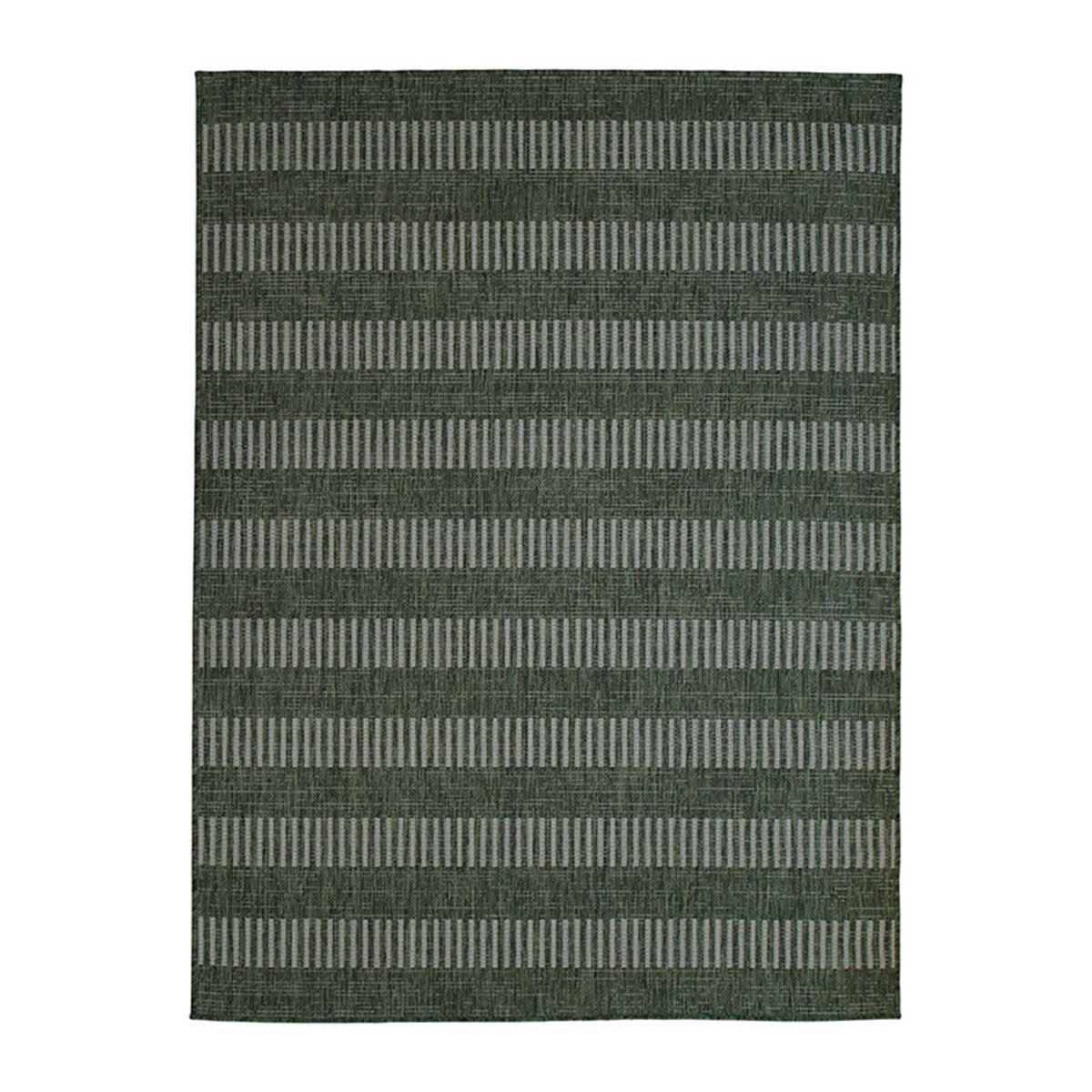Tapis intérieur-extérieur aspect jute motif lignes beige, THE DECO FACTORY
