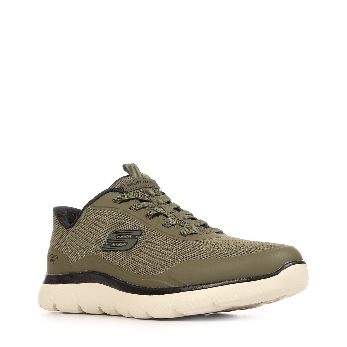 Baskets SUMMITS LEYTER olive black, SKECHERS