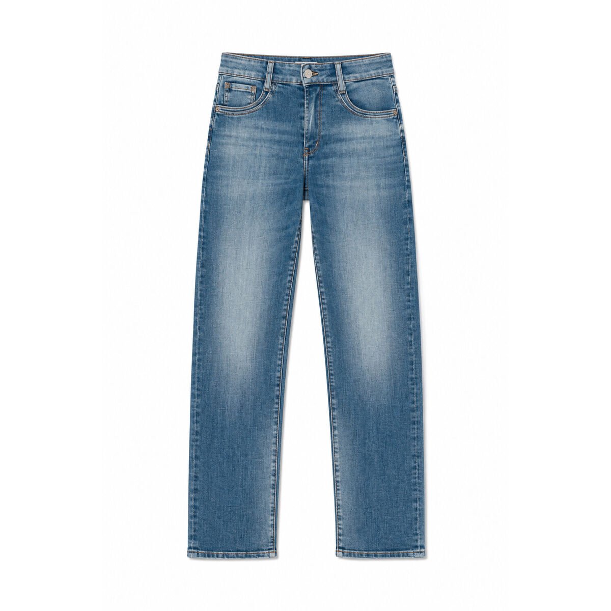 Jeans droite , longueur 34 blue, LE TEMPS DES CERISES