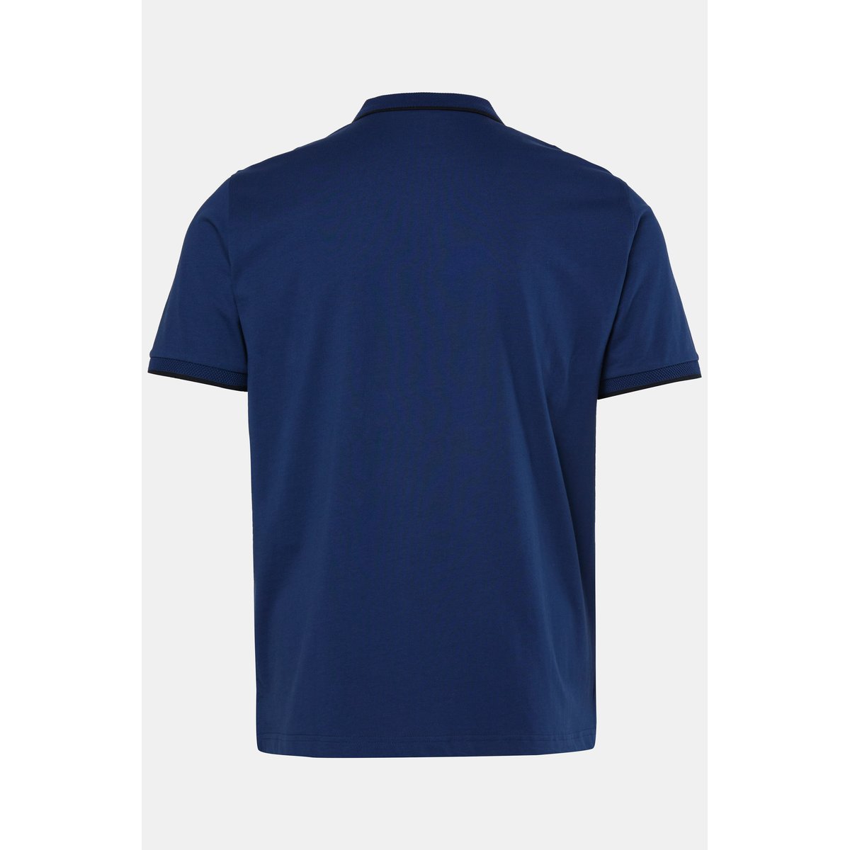 Polo manches courtes et fermeture zippée bleu nuit, JP1880
