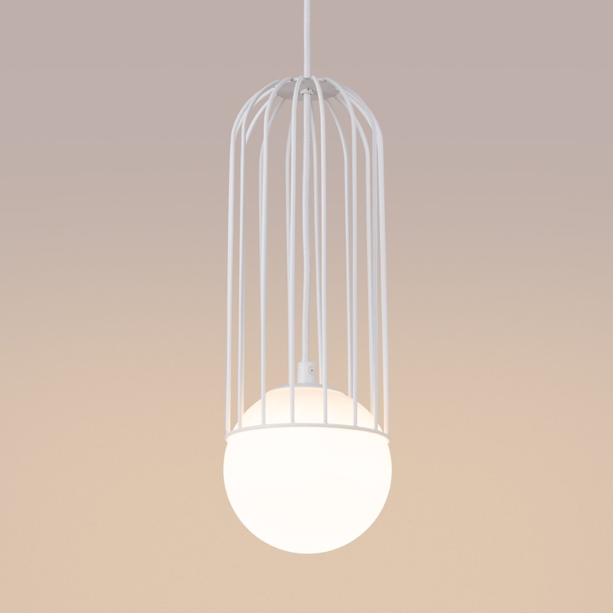 Suspension Acier Blanc G9 1 Brina blanc, EDEN