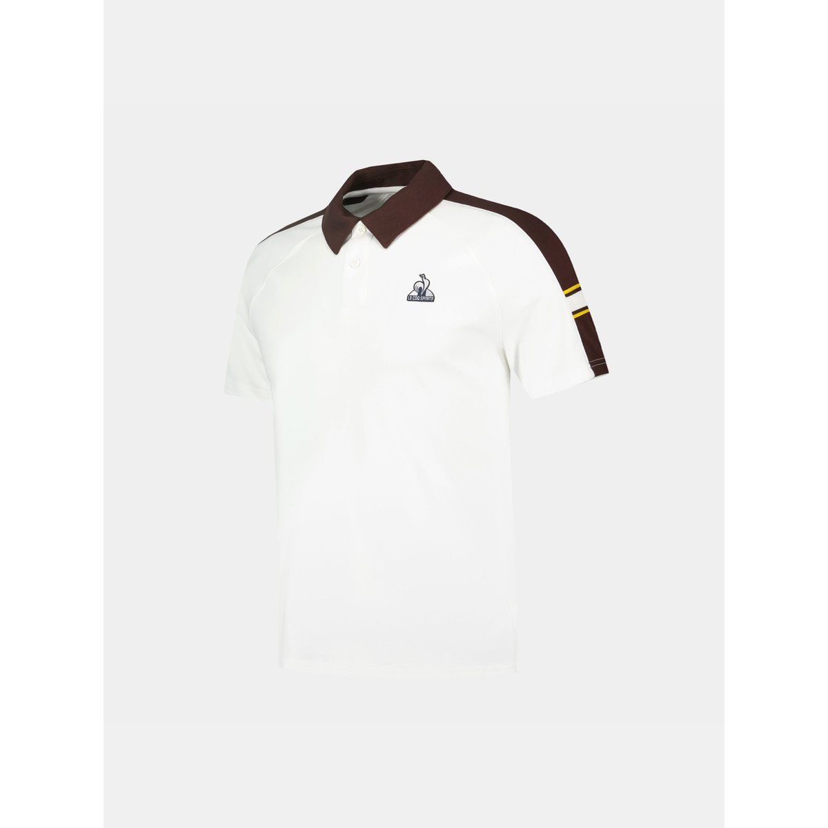 Polo Héritage marshmallow/molé, LE COQ SPORTIF