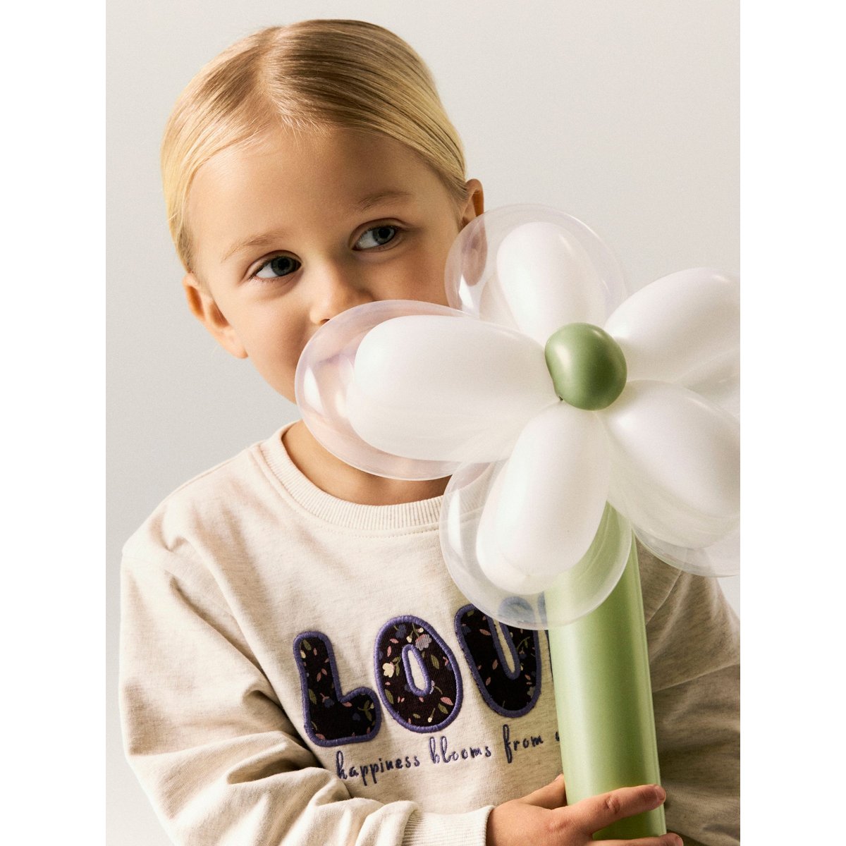 Sweat-Shirt blanc - peyote melange1, NAME IT