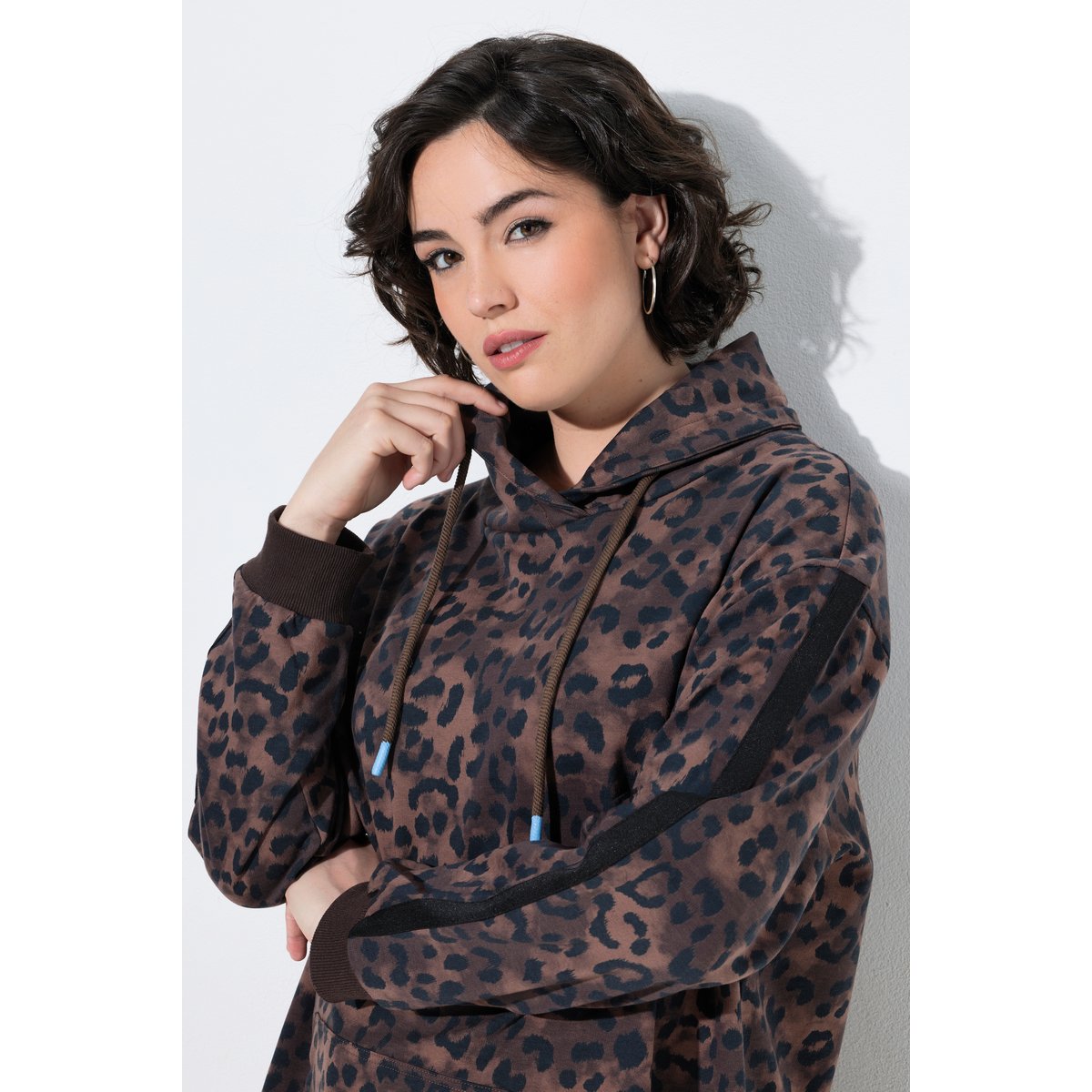 Sweat-shirt à manches longues taupe foncé, ULLA POPKEN