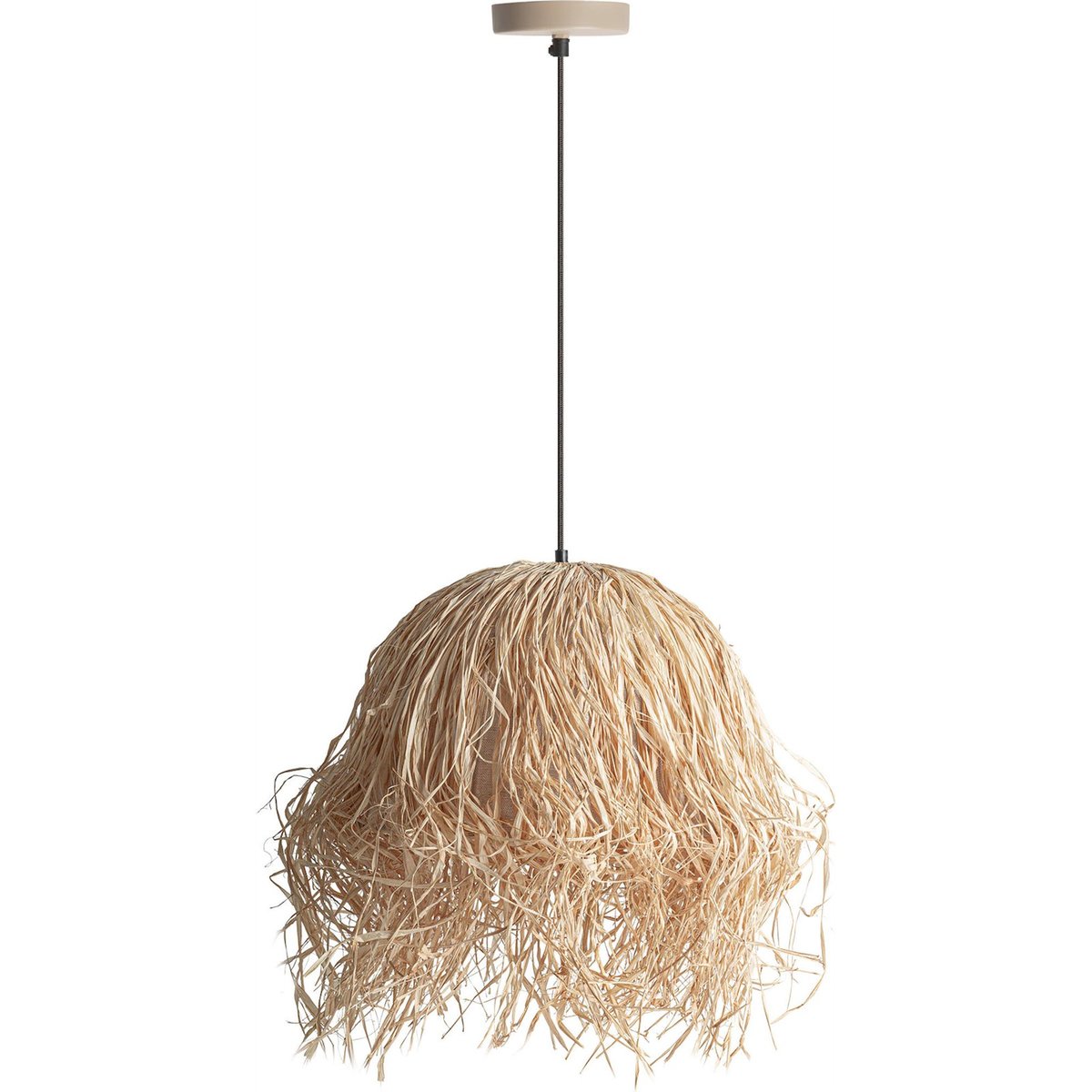 Suspension en papier mâché finition sablée brun clair sablé naturel, RECOLLECTION