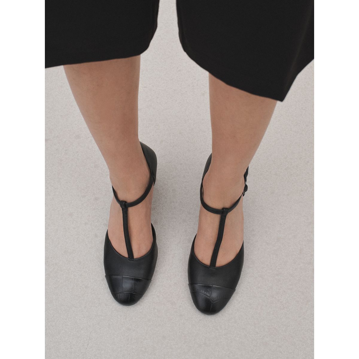 Salomé à talons en 2 parties forever comfort® noir, NEXT