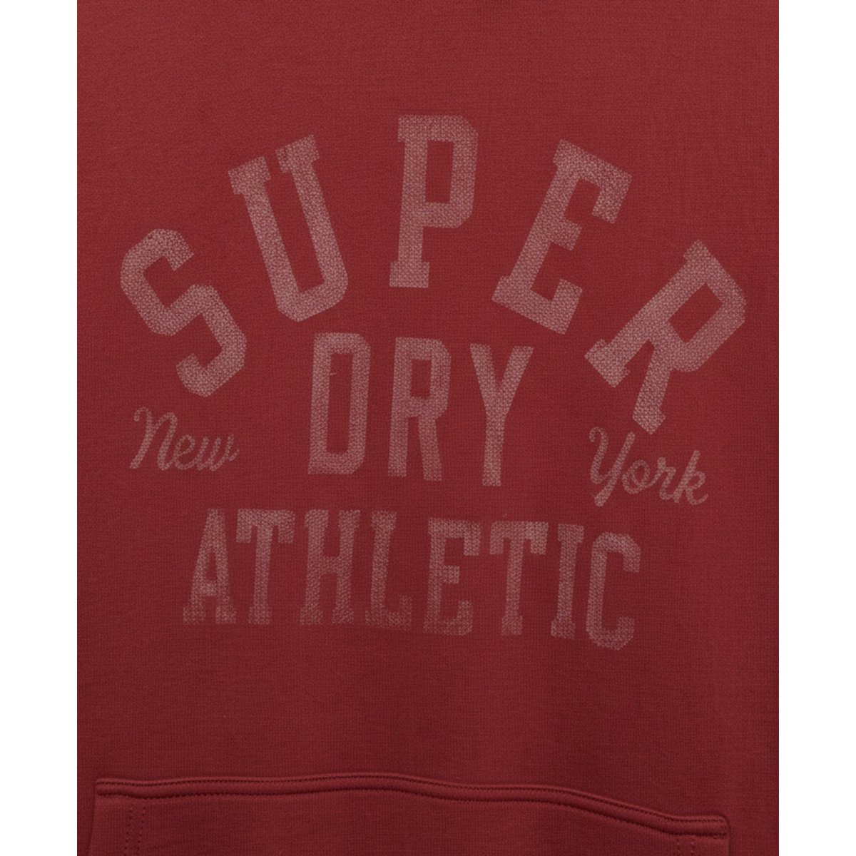 Sweat à capuche Athletic Essentials Décontracté rouge bordeaux, SUPERDRY