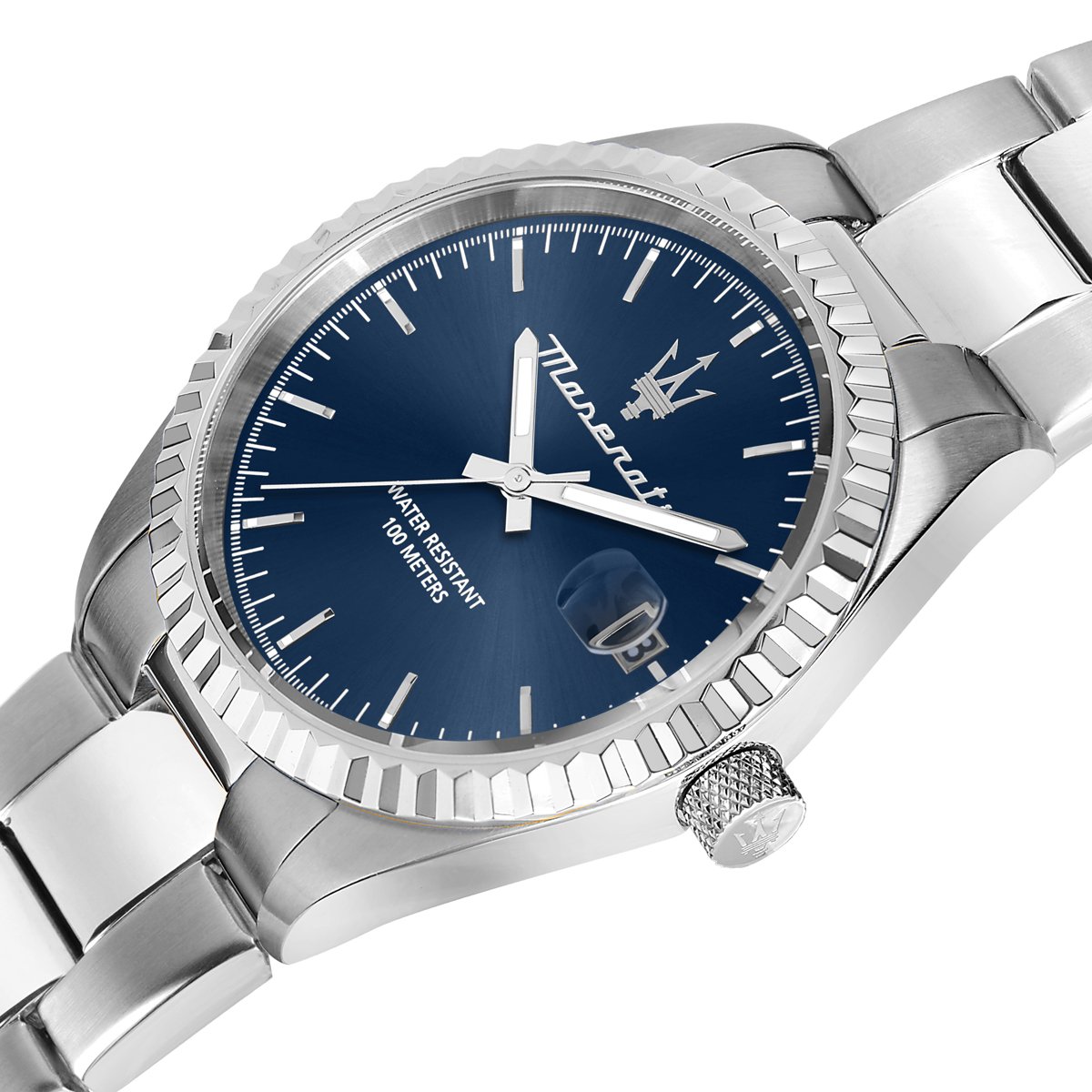 Montre Analogique  COMPETIZIONE argenté bleu argenté, MASERATI