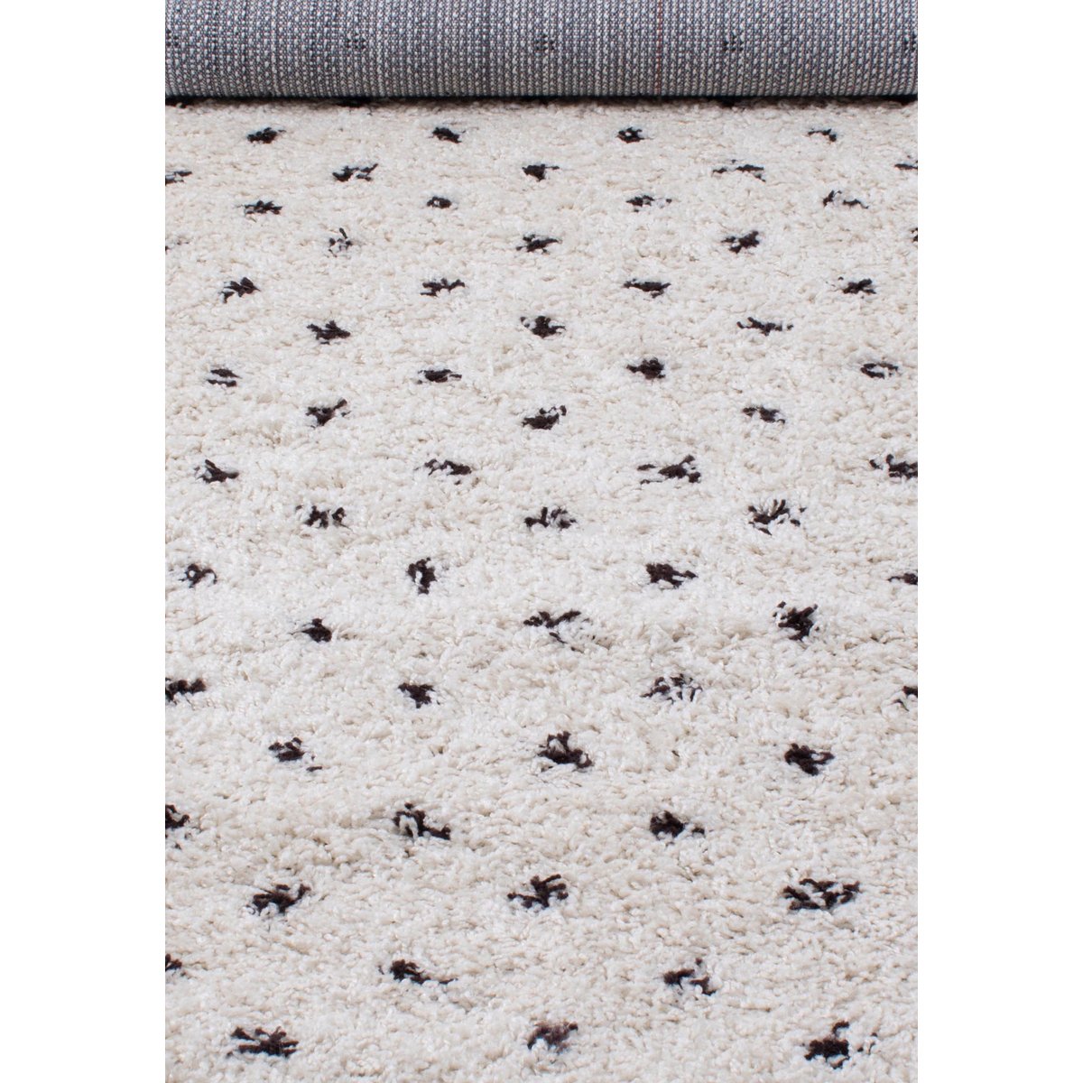 Tapis de salon à poids laine artificielle ASMA crème, NAZAR RUGS