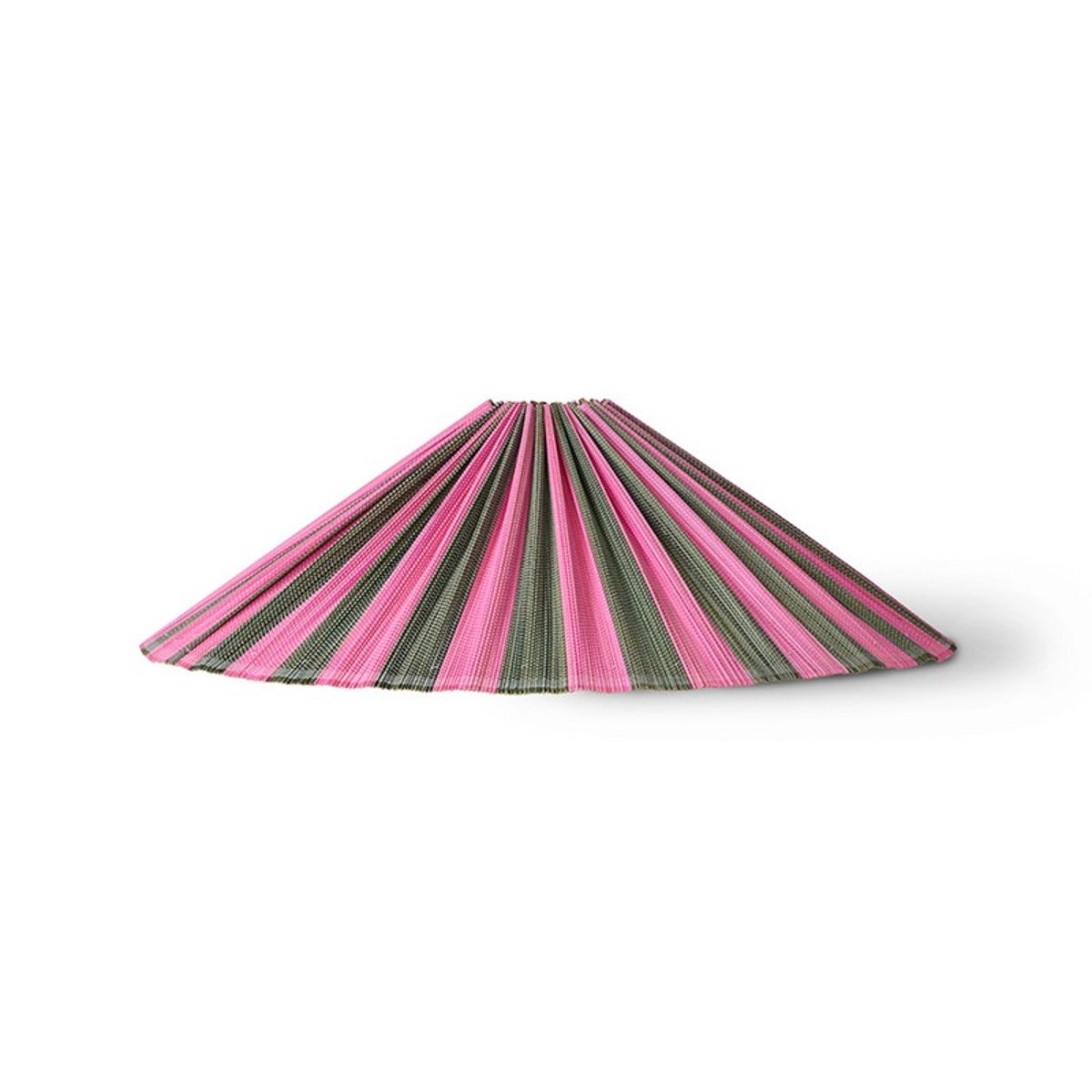 Abat-jour de lampe bambou rayures Camellia rose, HKLIVING