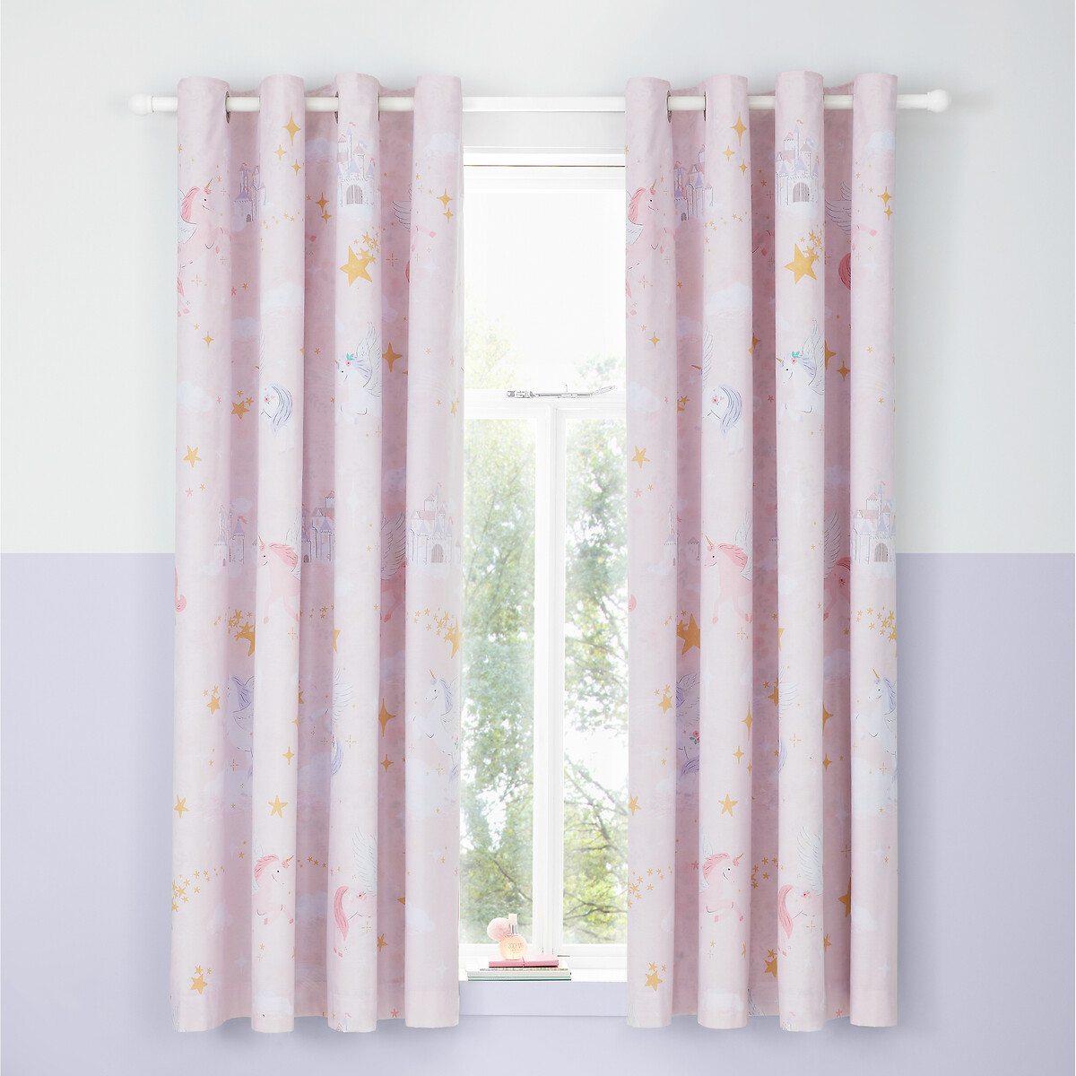 Fairytale Unicorn Curtains pink, CATHERINE LANSFIELD