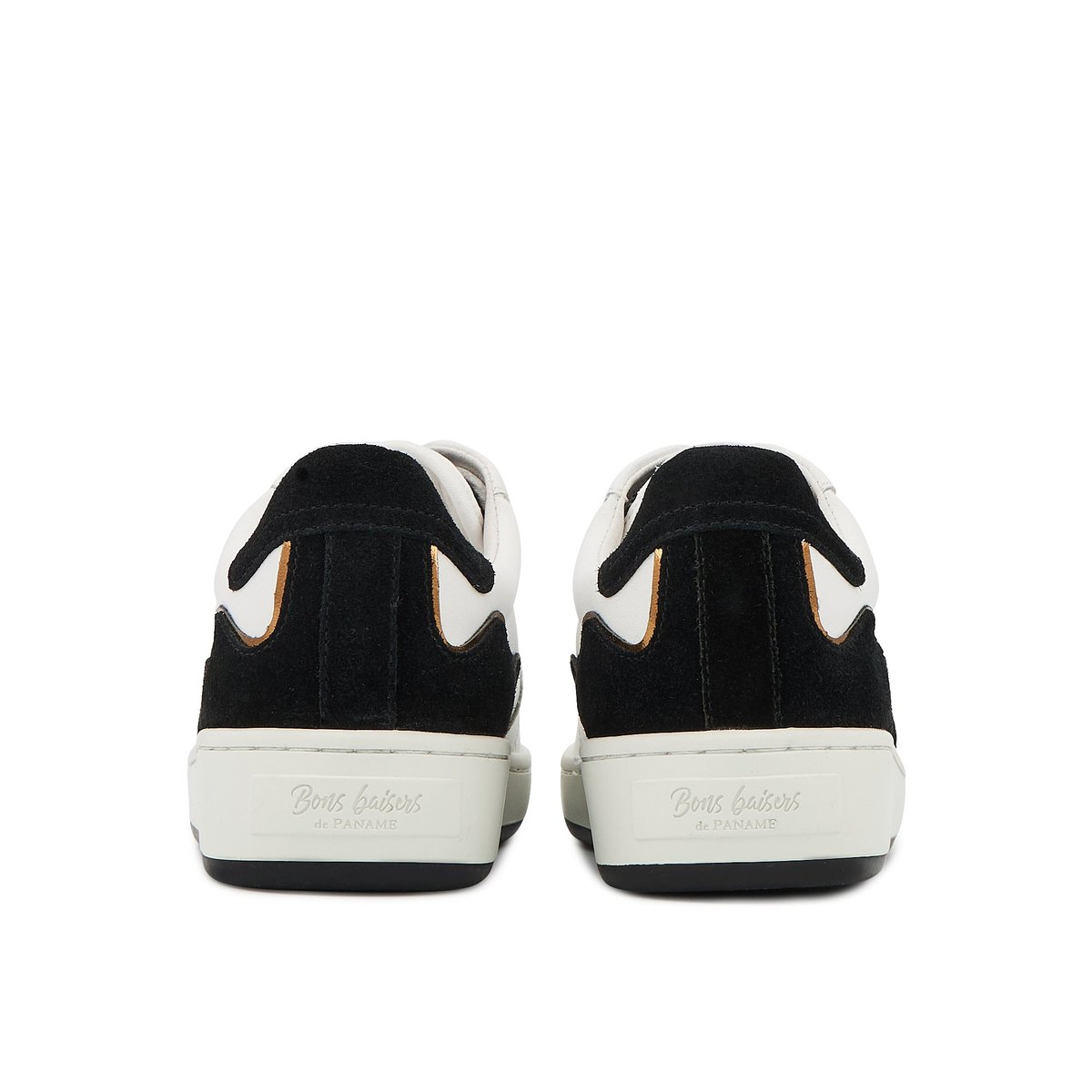 Baskets En Cuir Loulou Glitter noir, BONS BAISERS
