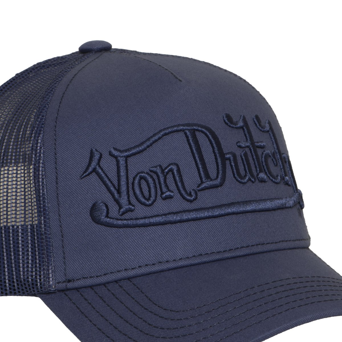 Casquette trucker EMBROIDERY bleu, VON DUTCH