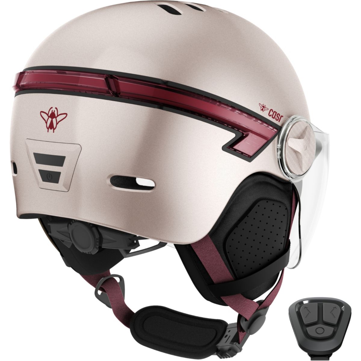 Casque Led Glow rose taille L rose, CASR