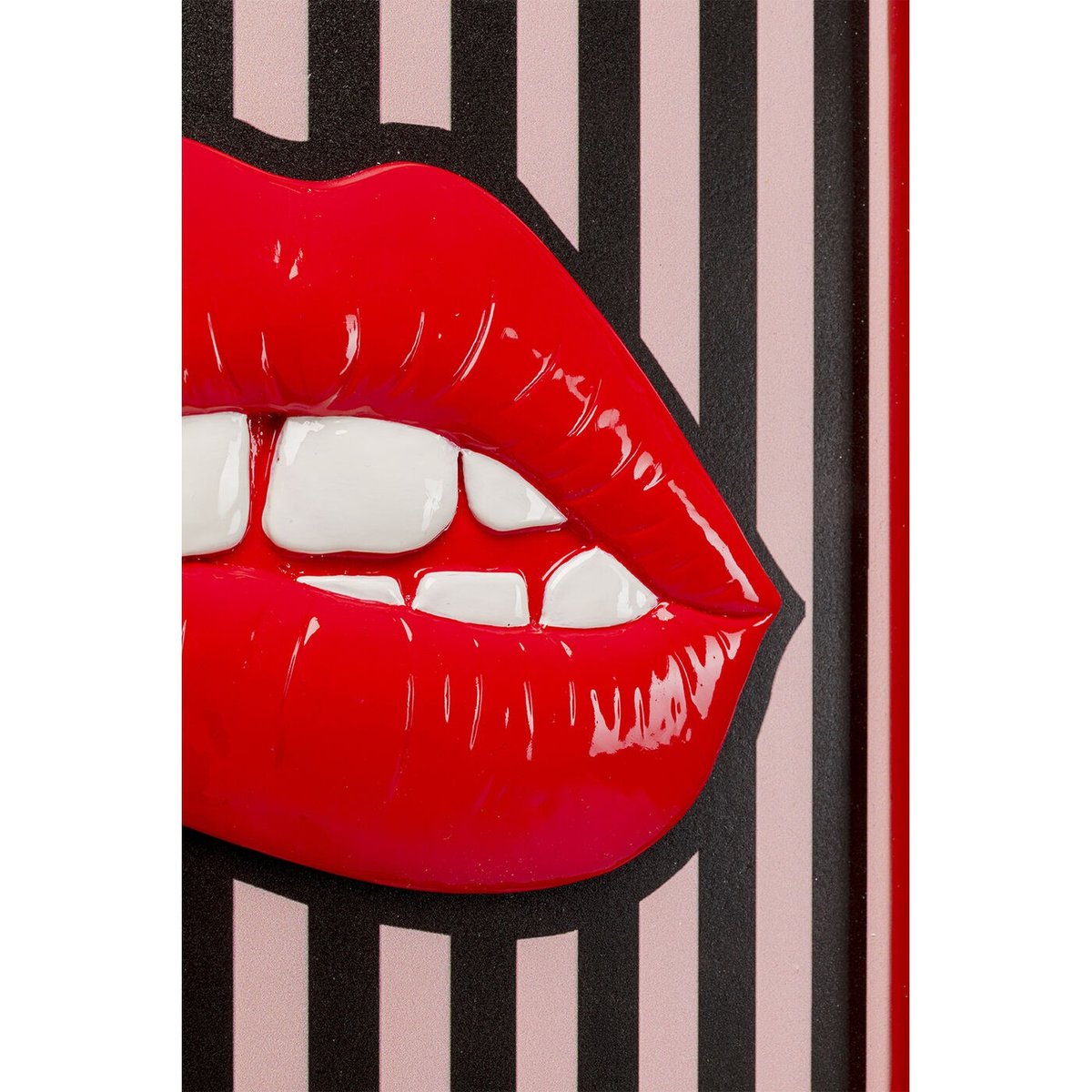 Tableau lèvres lignes rouge, KARE DESIGN