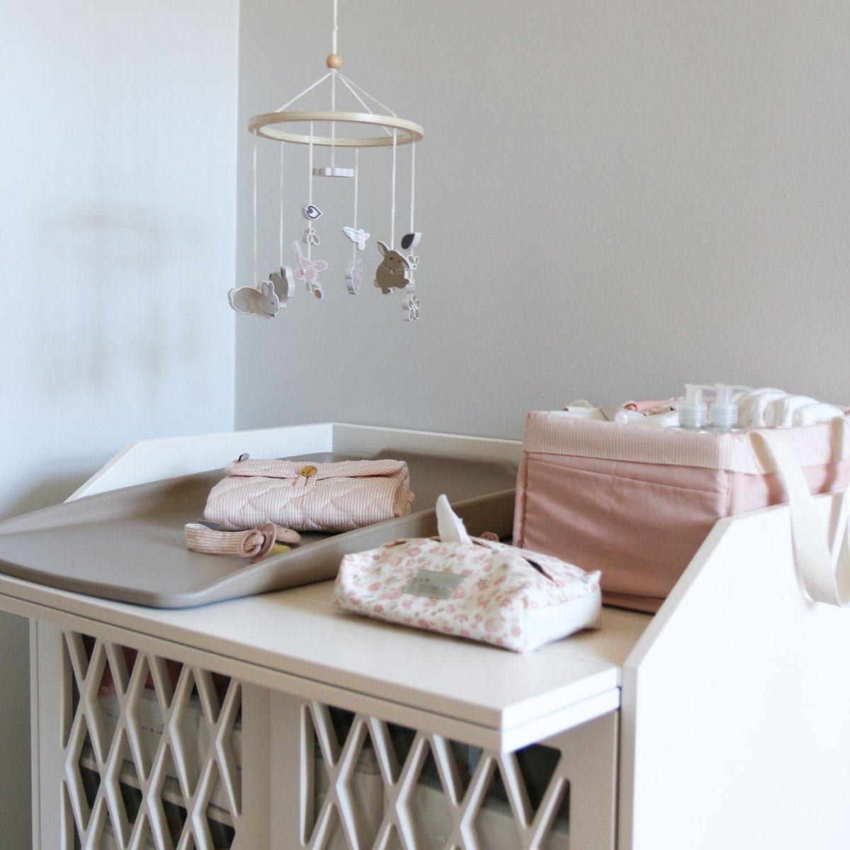 Tapis à langer bébé rose, CAM CAM