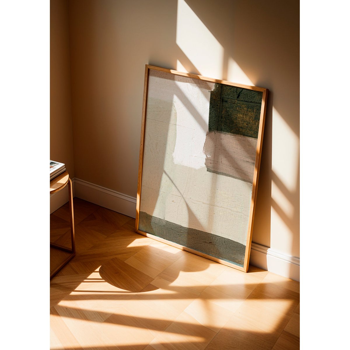 Affiche avec tableau décoratif, 50 x 70 cm beige, HANNUN