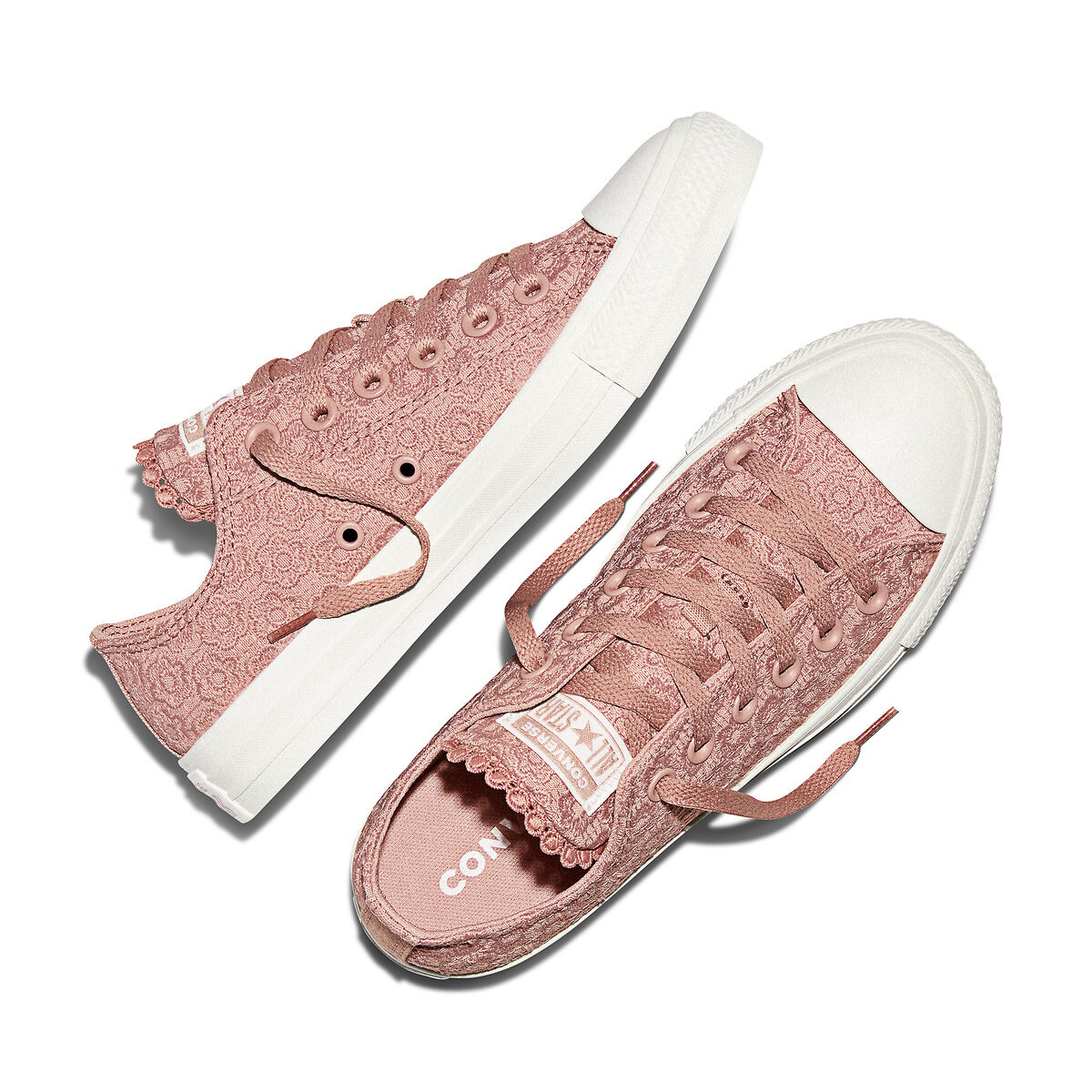 Chuck Taylor All Ox Crochet Trainers dusty pink, CONVERSE