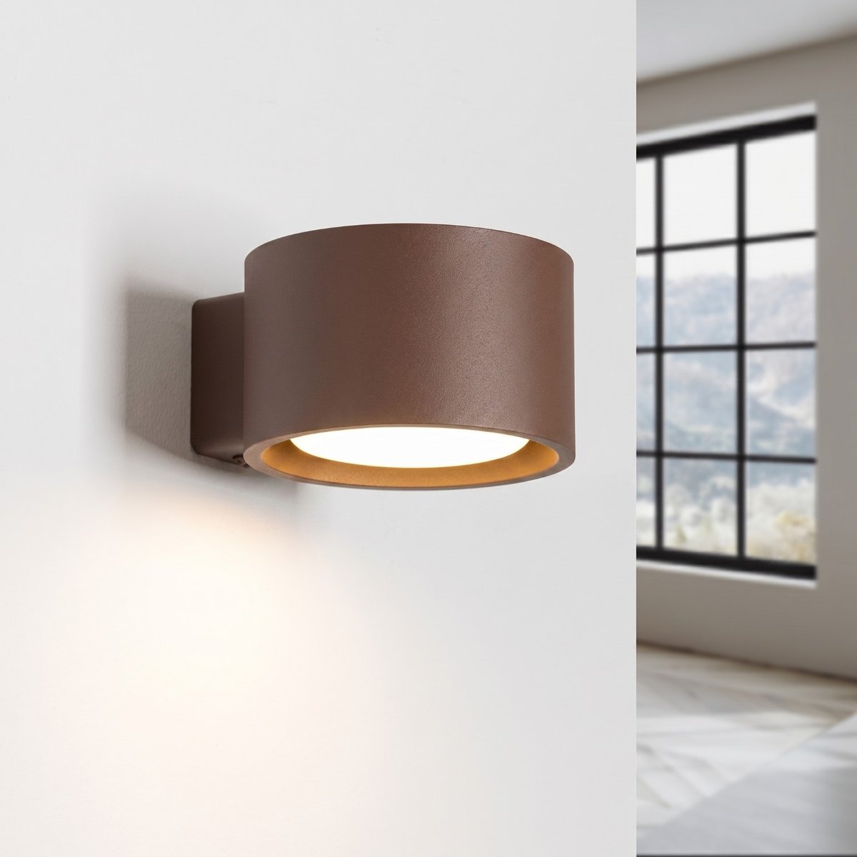 Applique murale Aluminium Marron Gx53 1 MODO marron, EDEN