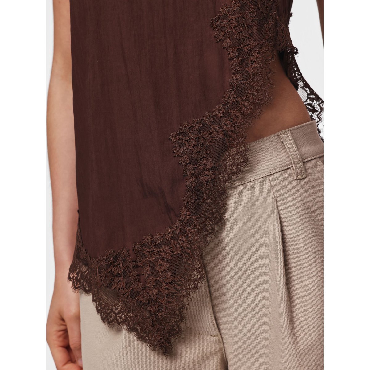 Top Sans Manches marron - hot fudge1, PIECES