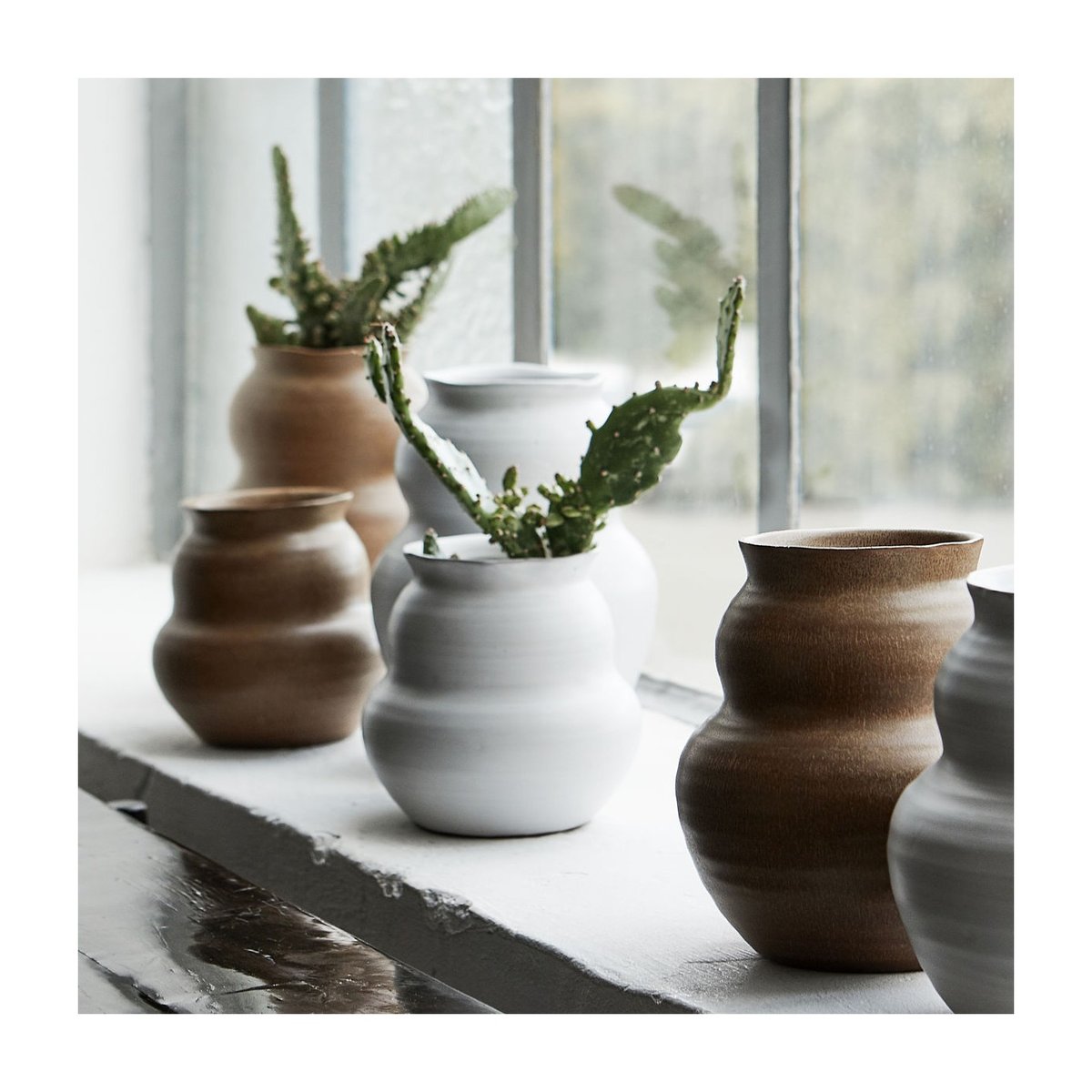 Vase Juno H 15 cm blanc, HOUSE DOCTOR