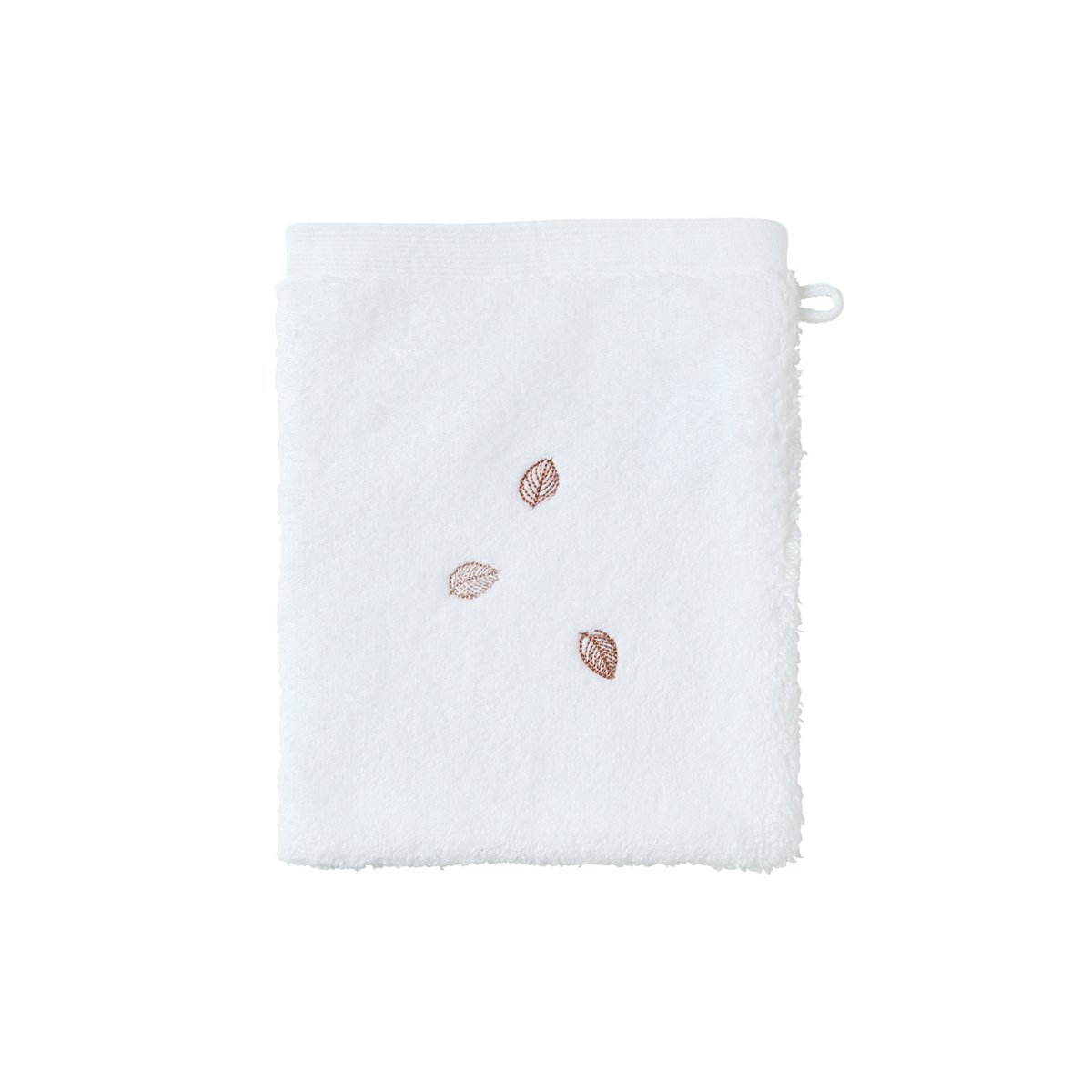 Gant de toilette EQUINOXE II blanc, CARRE BLANC