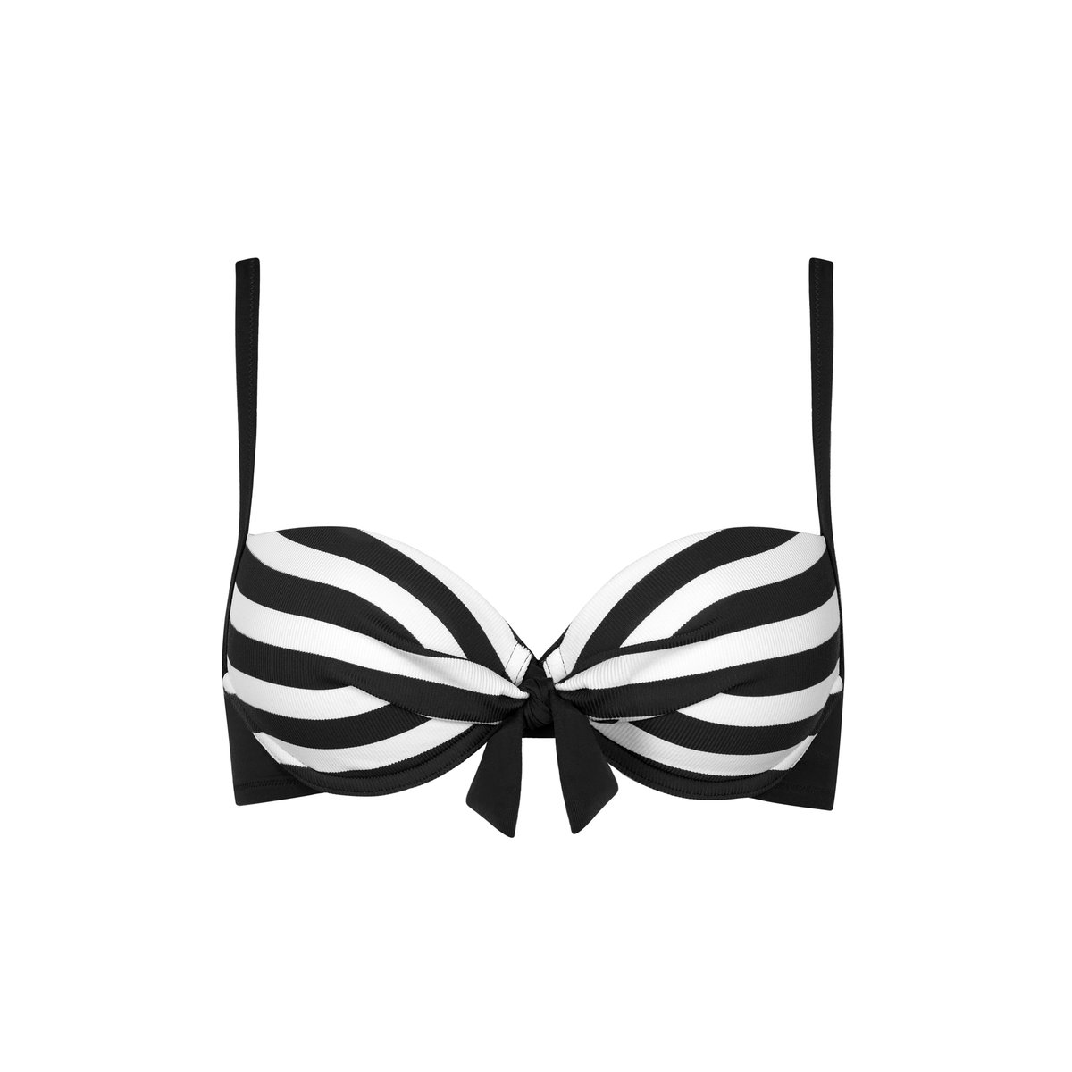 Haut maillot de bain préformé Rhodes noir, LISCA