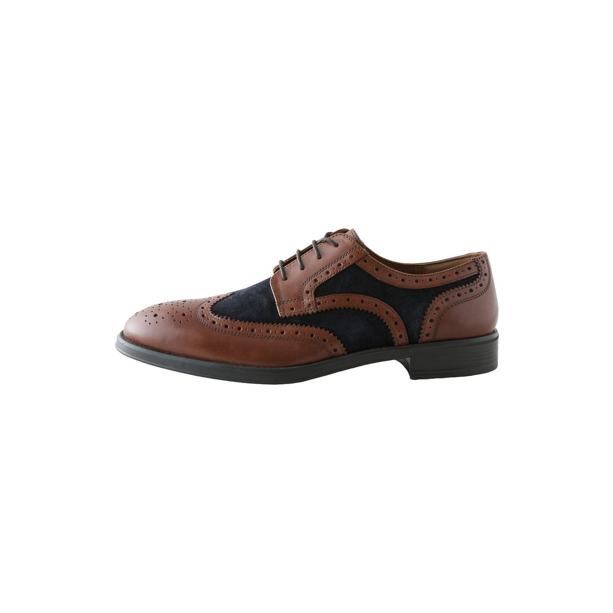 Chaussures brogue en cuir marron fauve, NEXT
