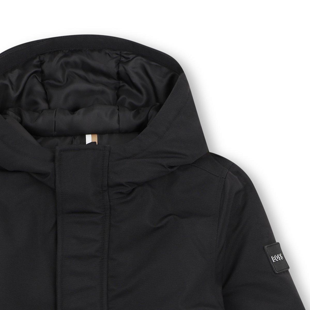 Parka à capuche black, BOSS KIDSWEAR