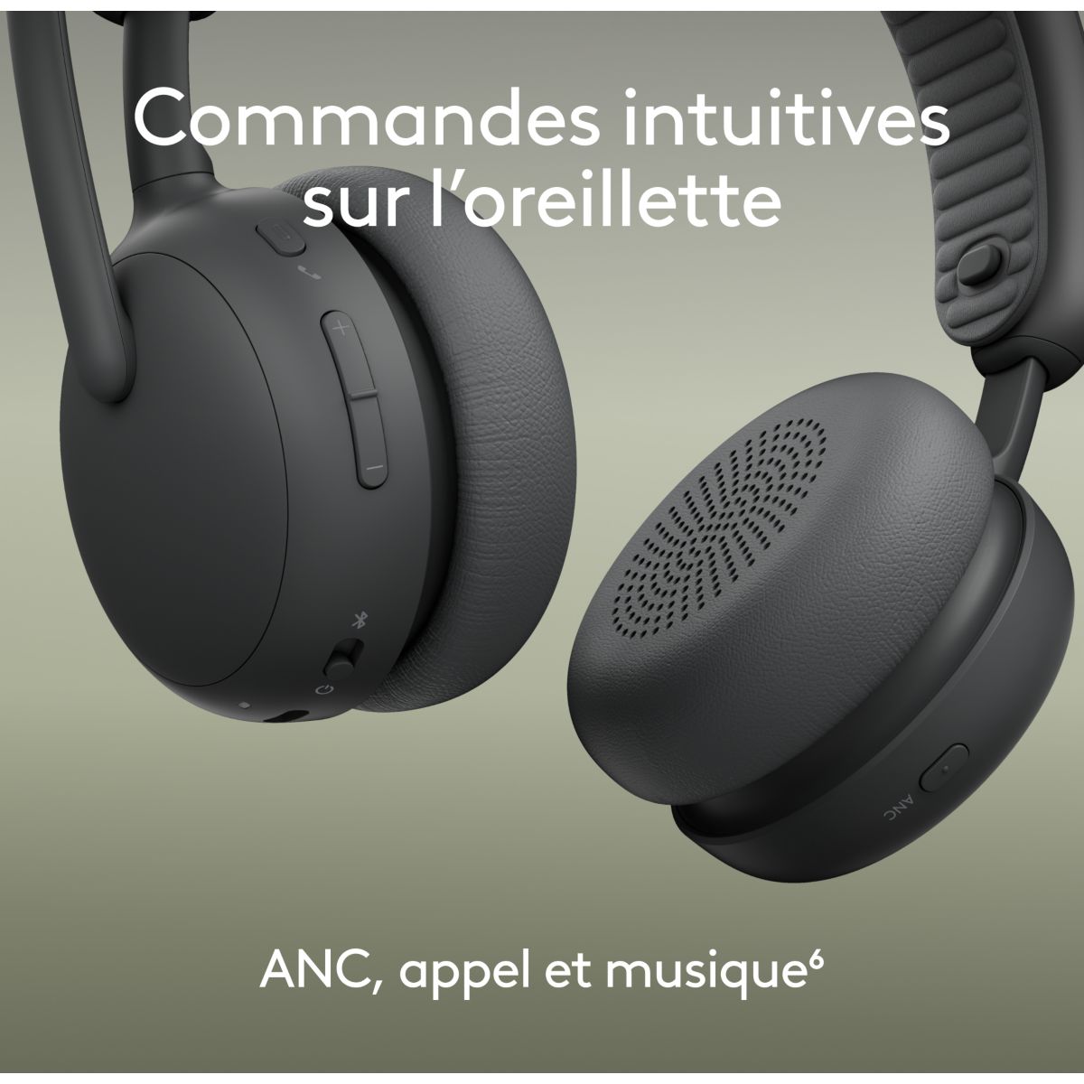 Micro-casque Zone Wireless 2 GRAPHITE couleur unique, LOGITECH