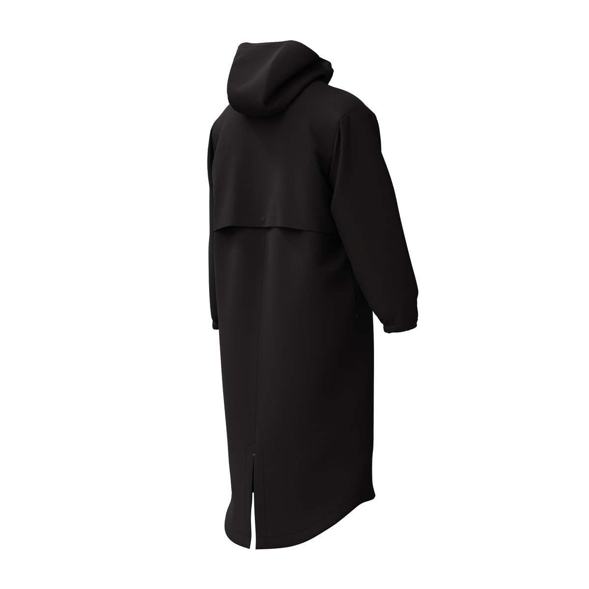 Parka longue et unie à capuche et doublure duveteuse PRO noir, SPEEDO