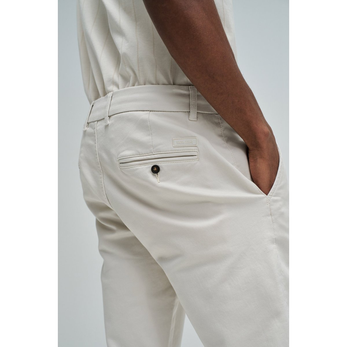 PANTALONS CHINO S-ACTIV SLIM FIT bleu foncé, SALSA JEANS