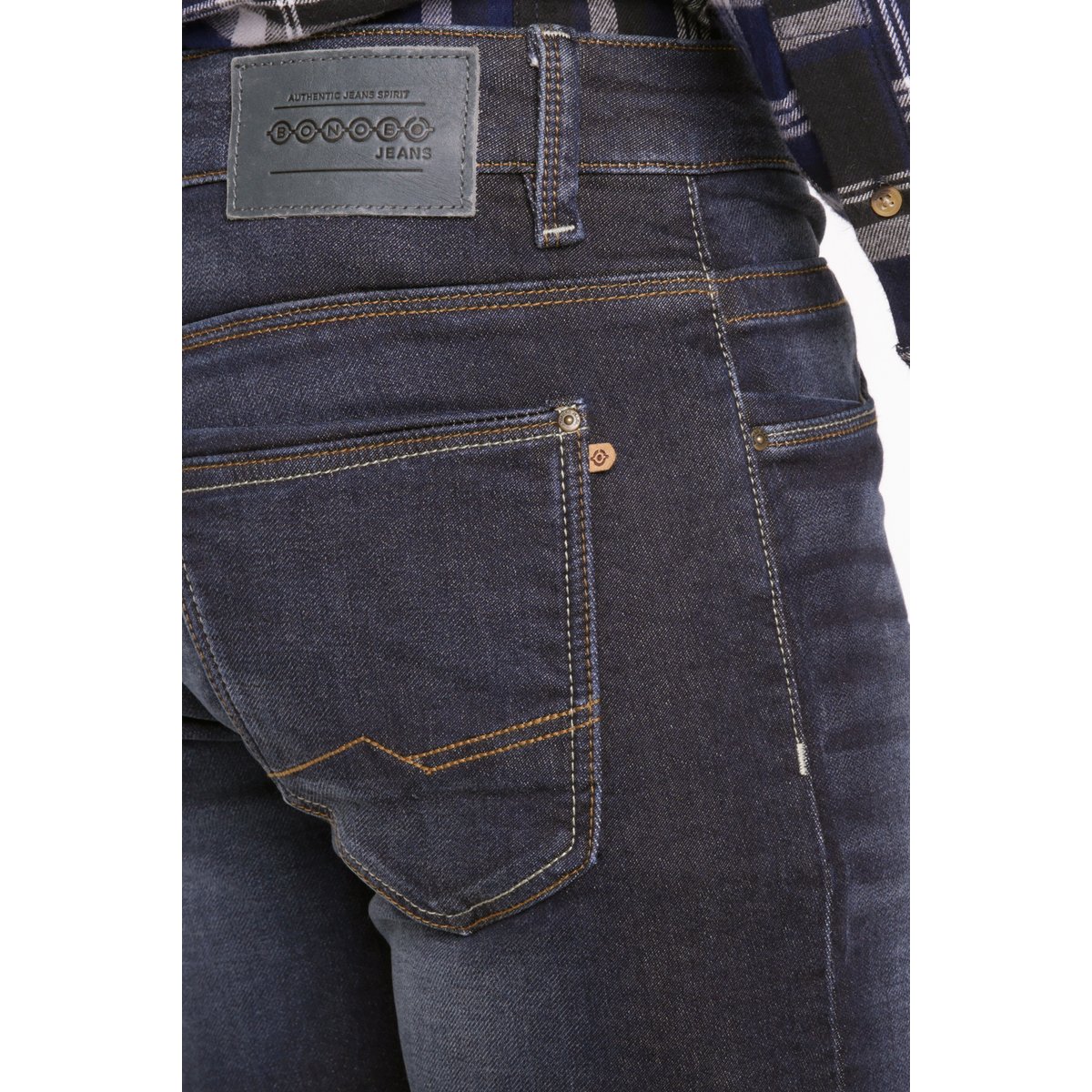 Jeans homme slim effet used denim brut, BONOBO