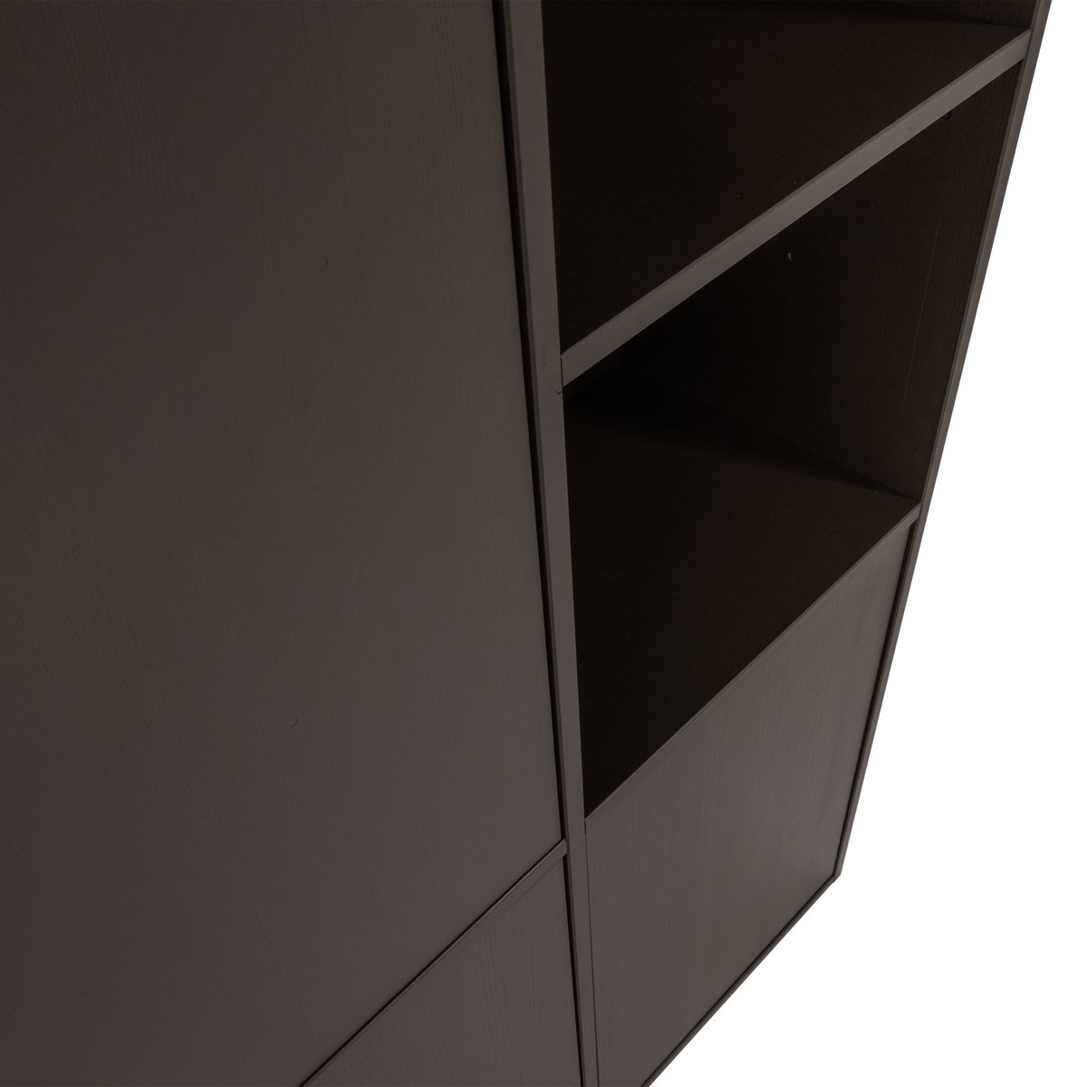 Armoire de rangement 3 portes gauche en pin MEGGY marron, WOOOD
