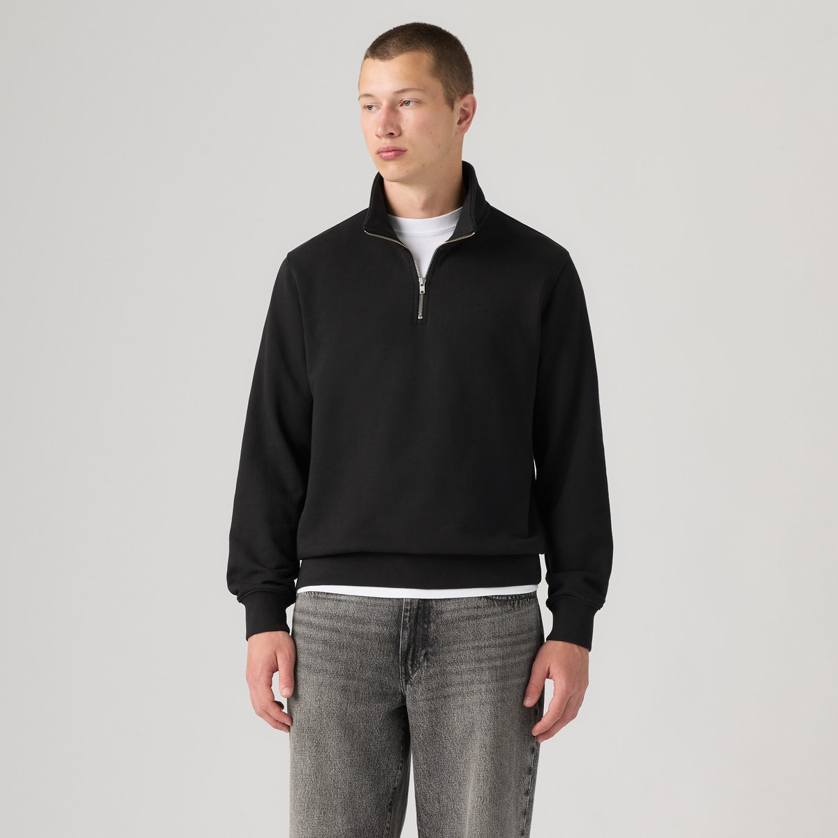 Pull 1/4 zip Original Housemark noir - mineral black, LEVI'S