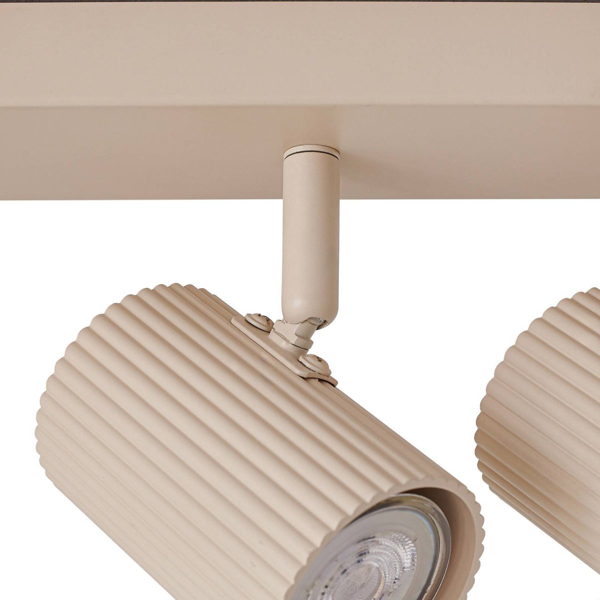 Spot en aluminium moderne, Kardis beige, LINDBY
