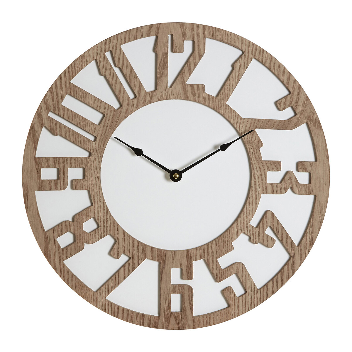 40cm Dark Grain Wooden Wall Clock natural, ÉDITÉ