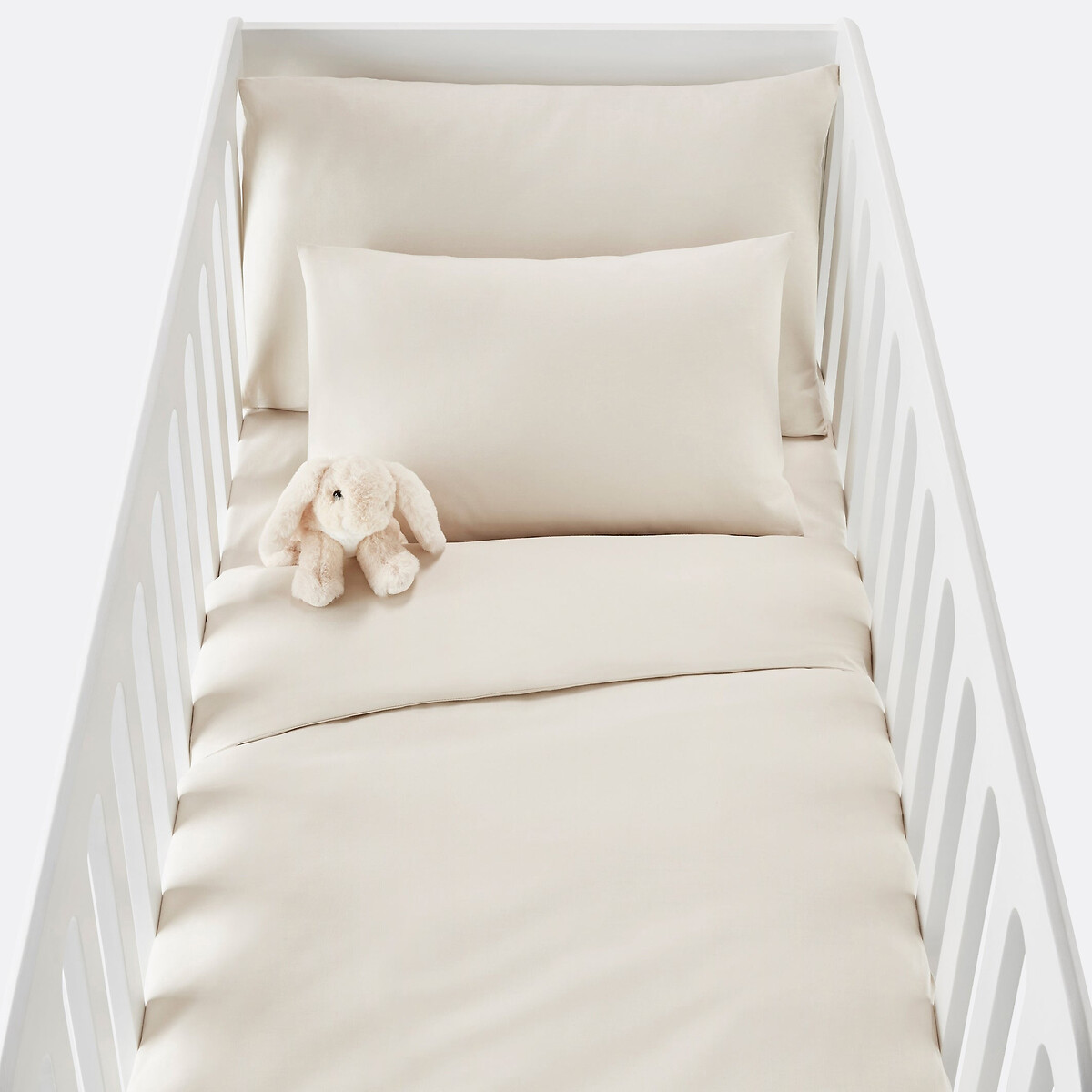 Hoeslaken babybed in bio katoen, Scenario beige , LA REDOUTE INTERIEURS