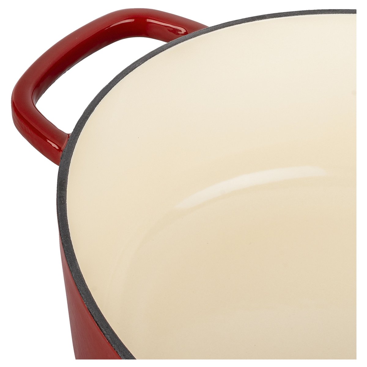 Cocotte en fonte Ovale, Rouge rouge, BALLARINI
