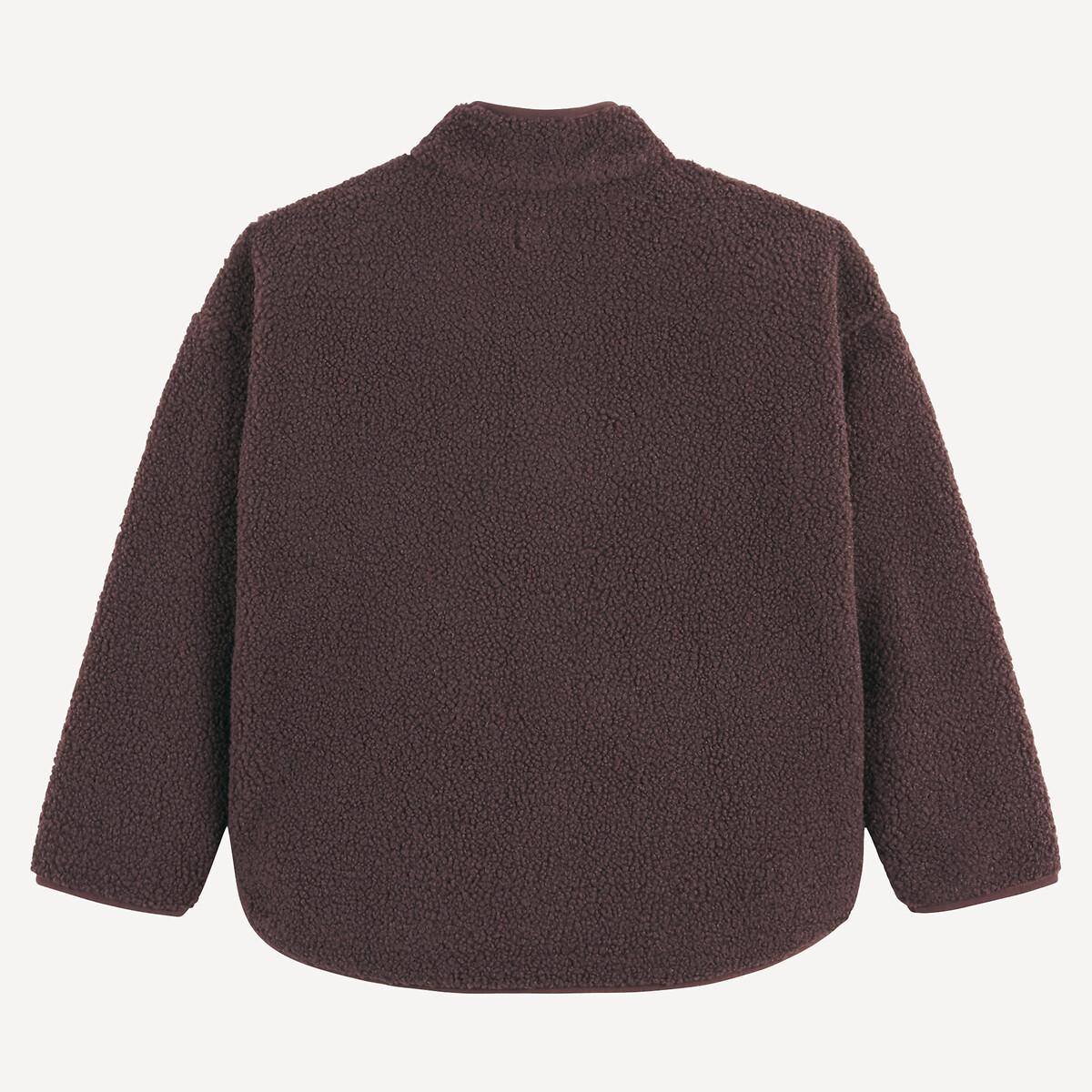 Veste d'intérieur en sherpa doublé polaire marron, LA REDOUTE COLLECTIONS
