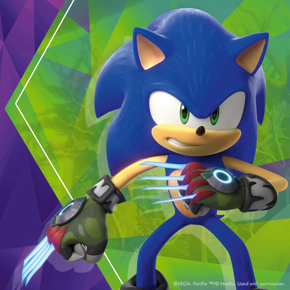 Puzzle Les aventures de Sonic 3x49 pcs bleu, RAVENSBURGER