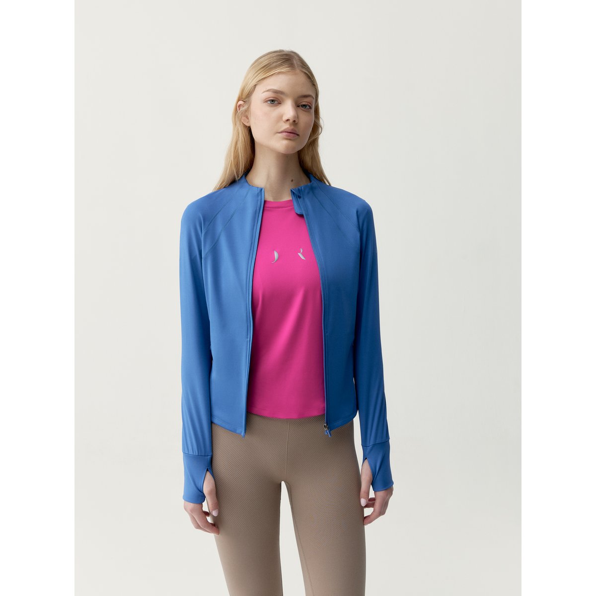 Veste de sport femme Flippo Avec poches effet gainant fermeture éclair azur, BORN
