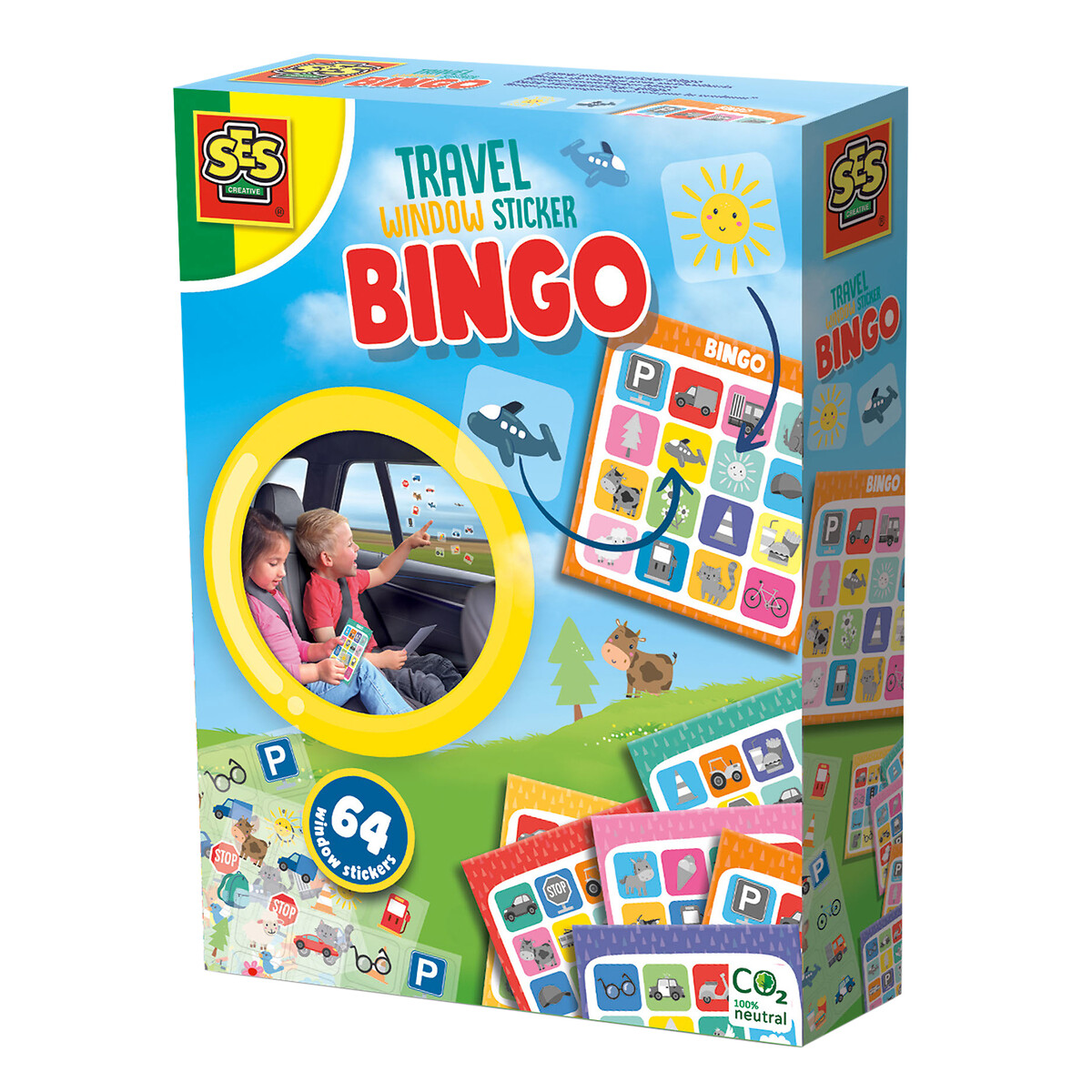 Brinquedo "Bingo de viagem", SES multicolor, SES
