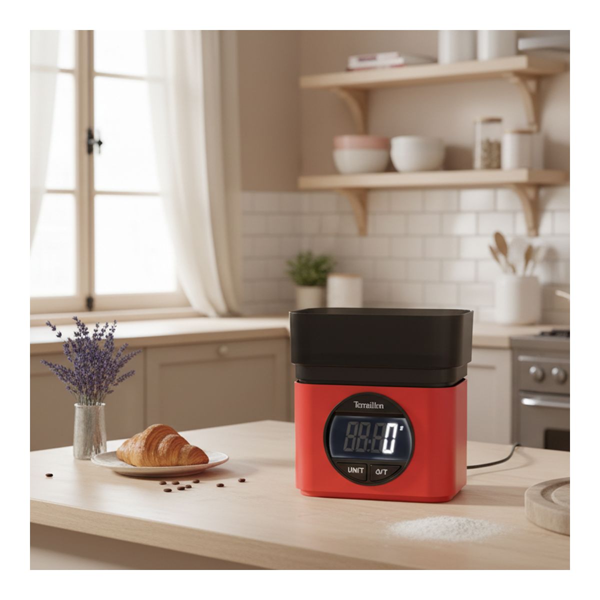 Balance de cuisine BA 22 mythic rouge couleur unique, TERRAILLON