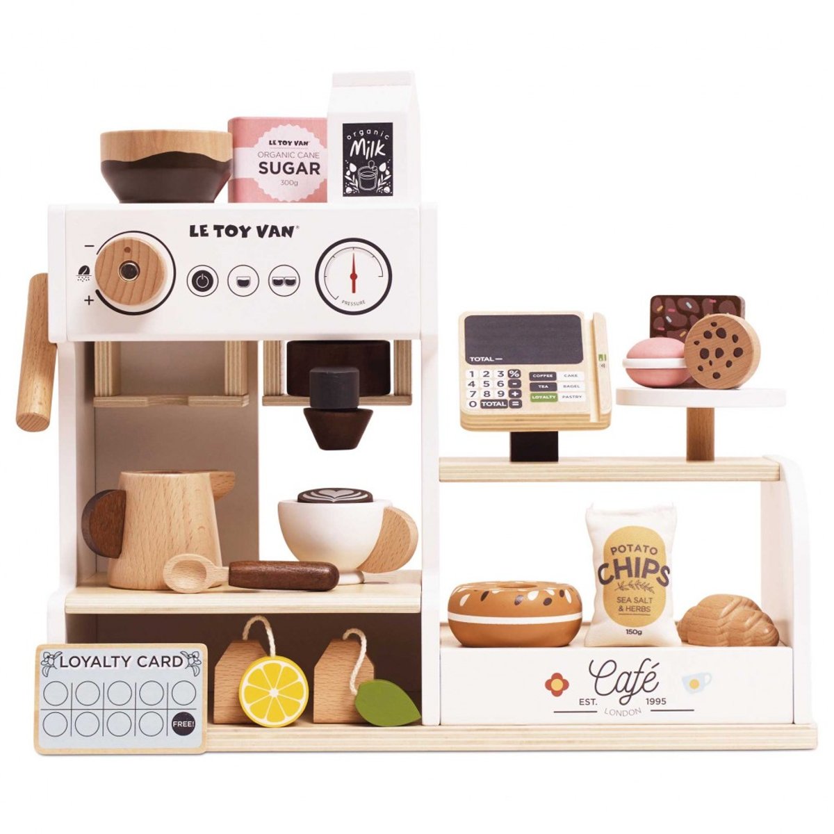Grande machine à café barista blanc, LE TOY VAN